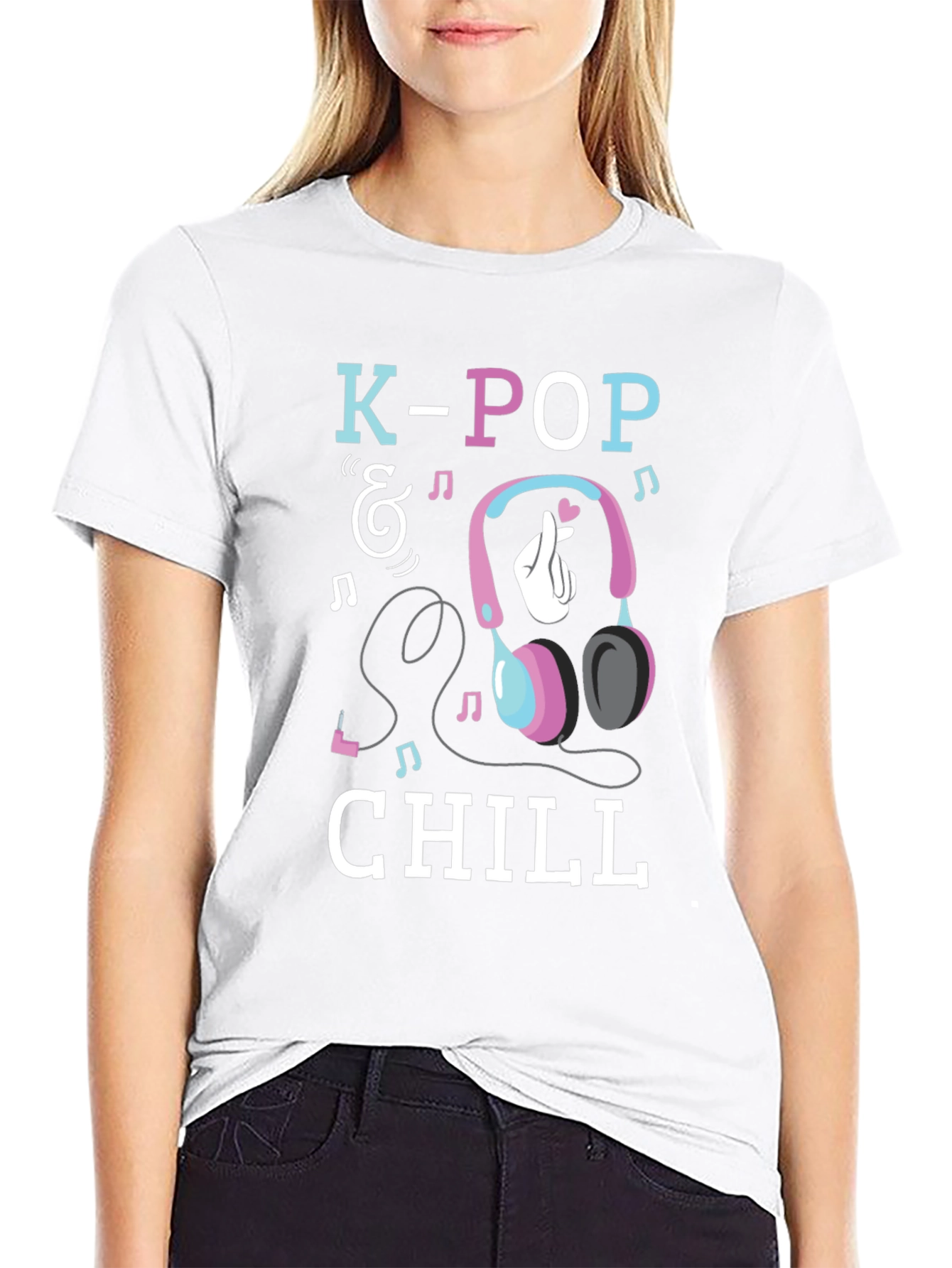 K-Pop & Chill Graphic T-Shirt