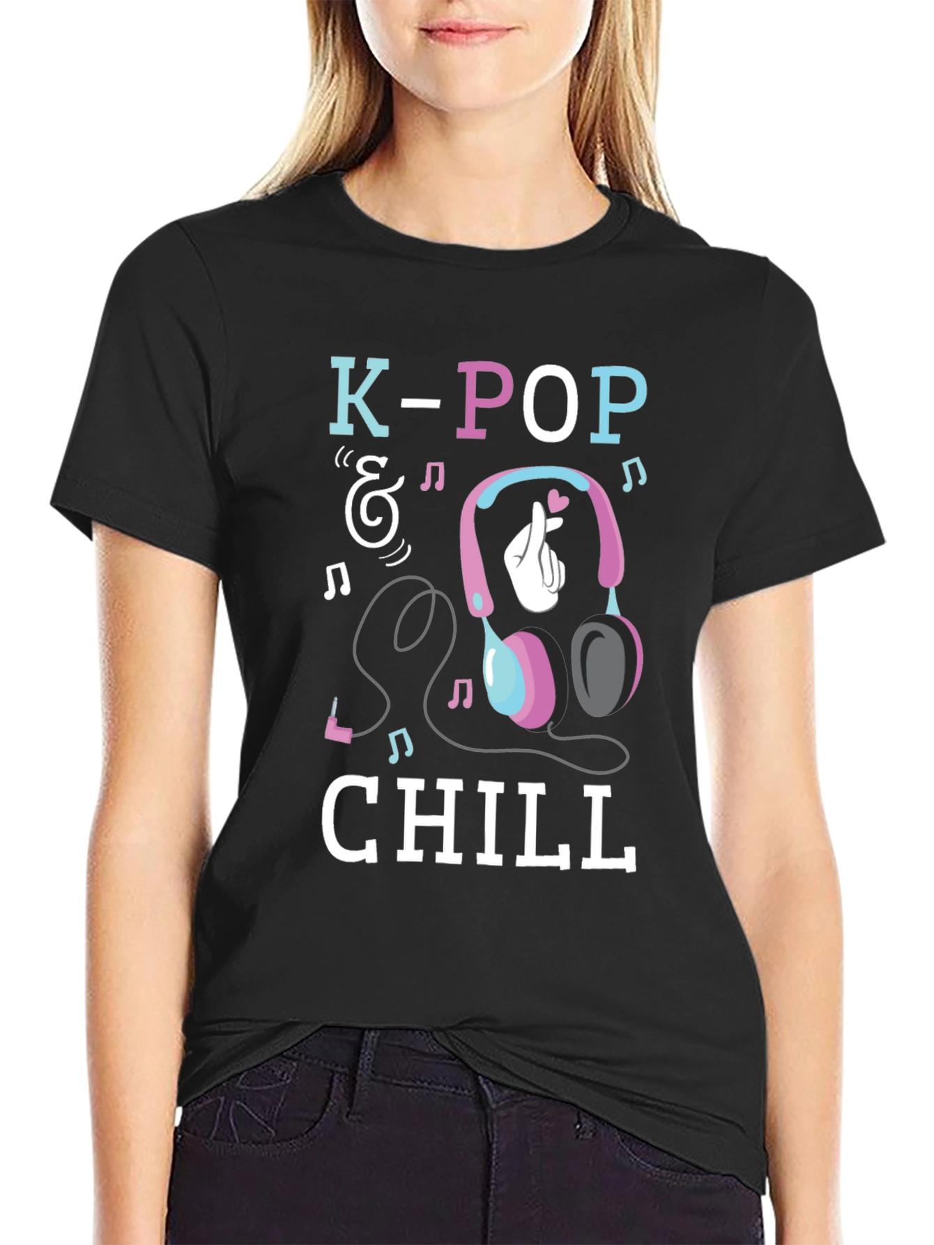 K-Pop & Chill Graphic T-Shirt
