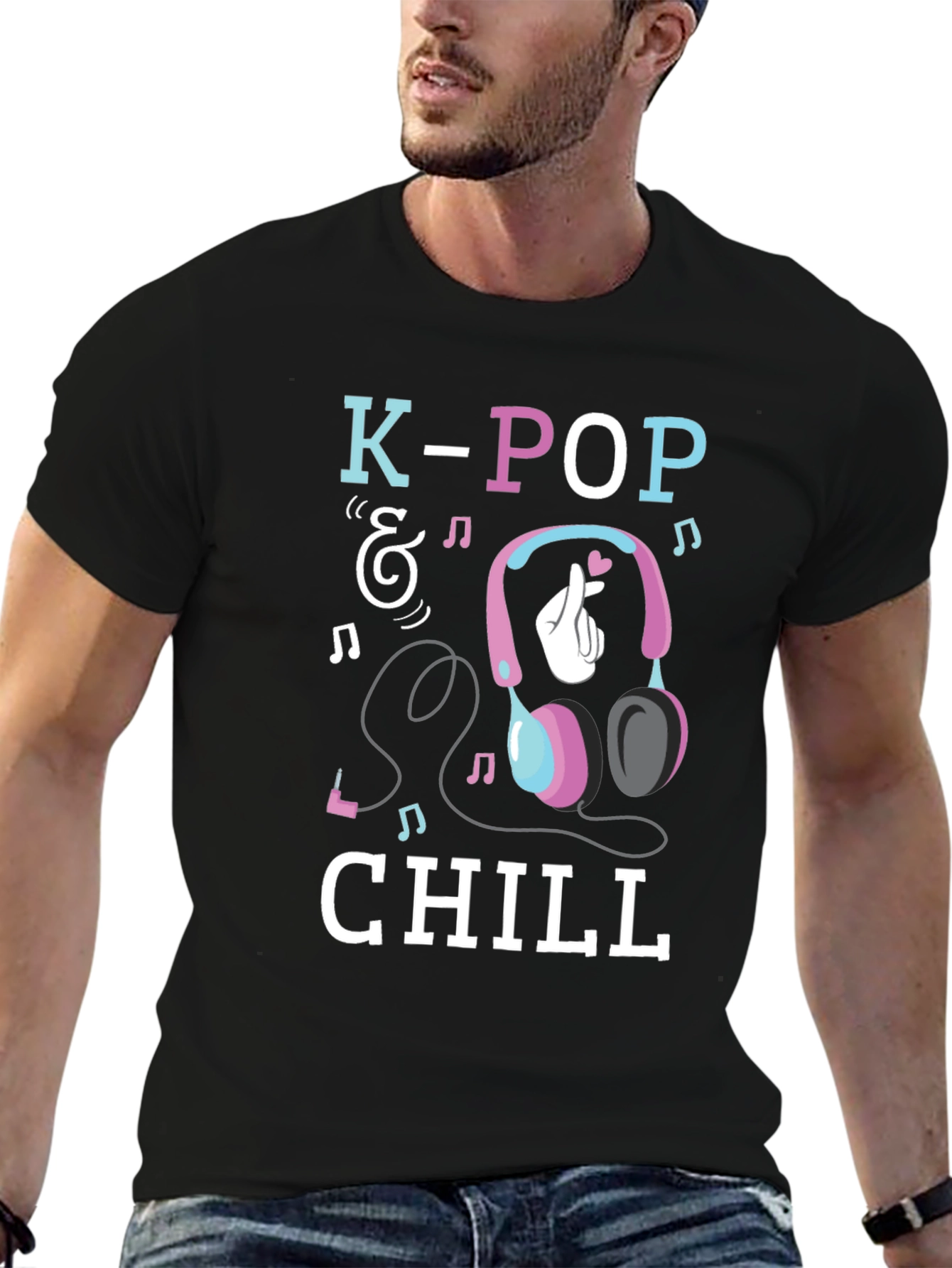 K-Pop & Chill Graphic T-Shirt