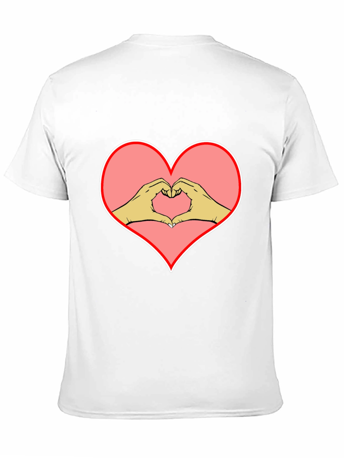 Heart Hands Graphic Black Tee