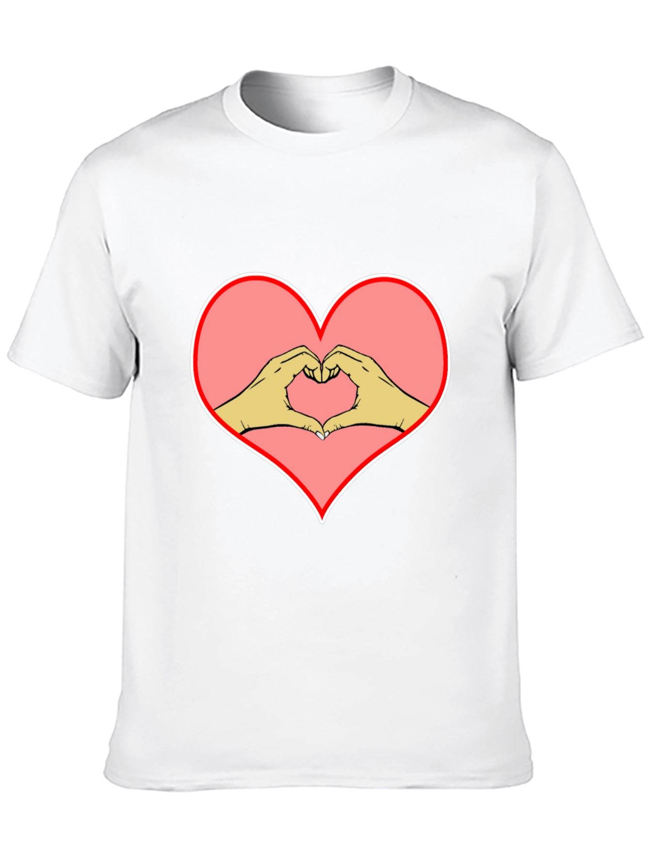 Heart Hands Graphic Black Tee
