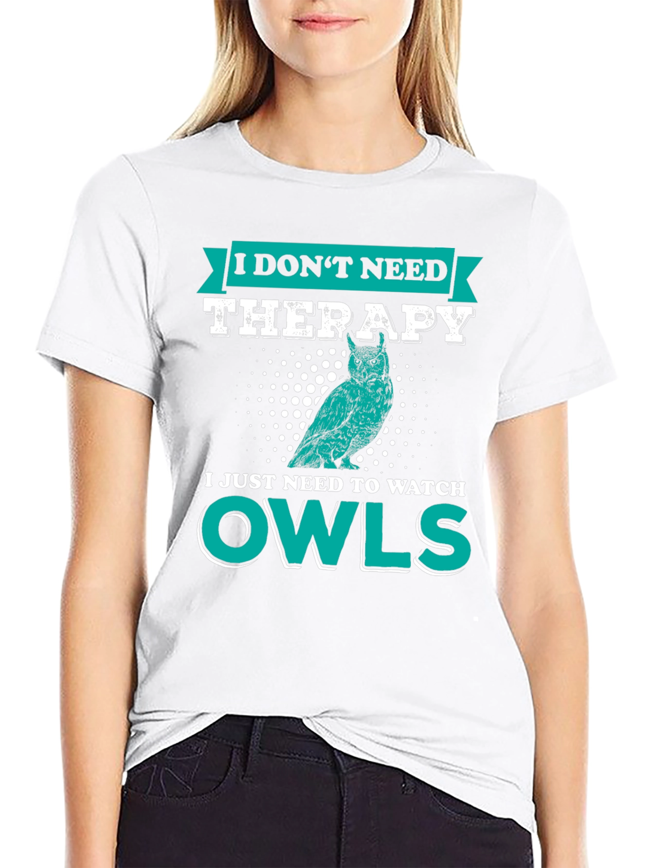 Owl Lover T-Shirt: I Dont Need Therapy Just Owls