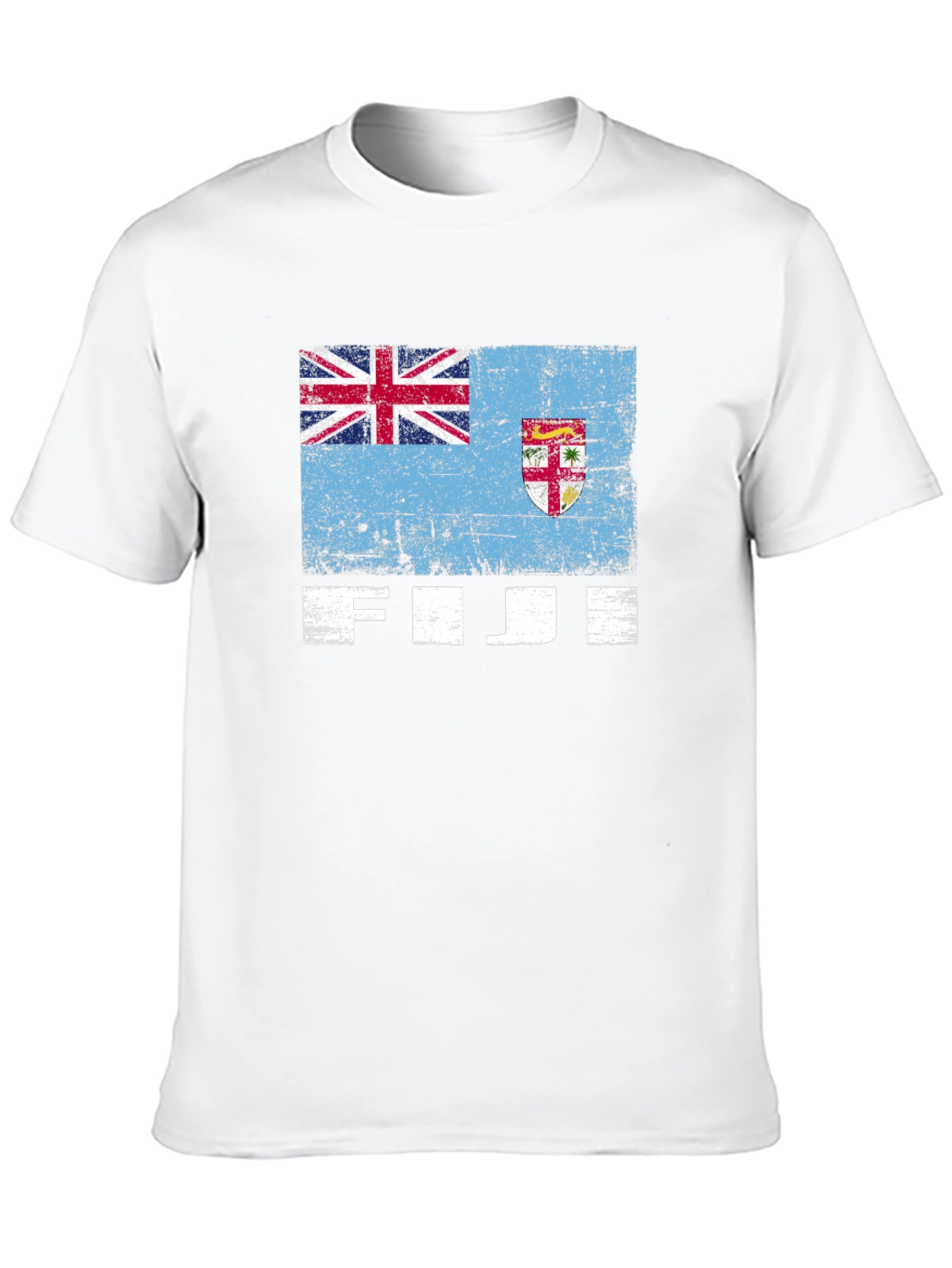 Fiji Flag Graphic Tee - Black Casual T-Shirt