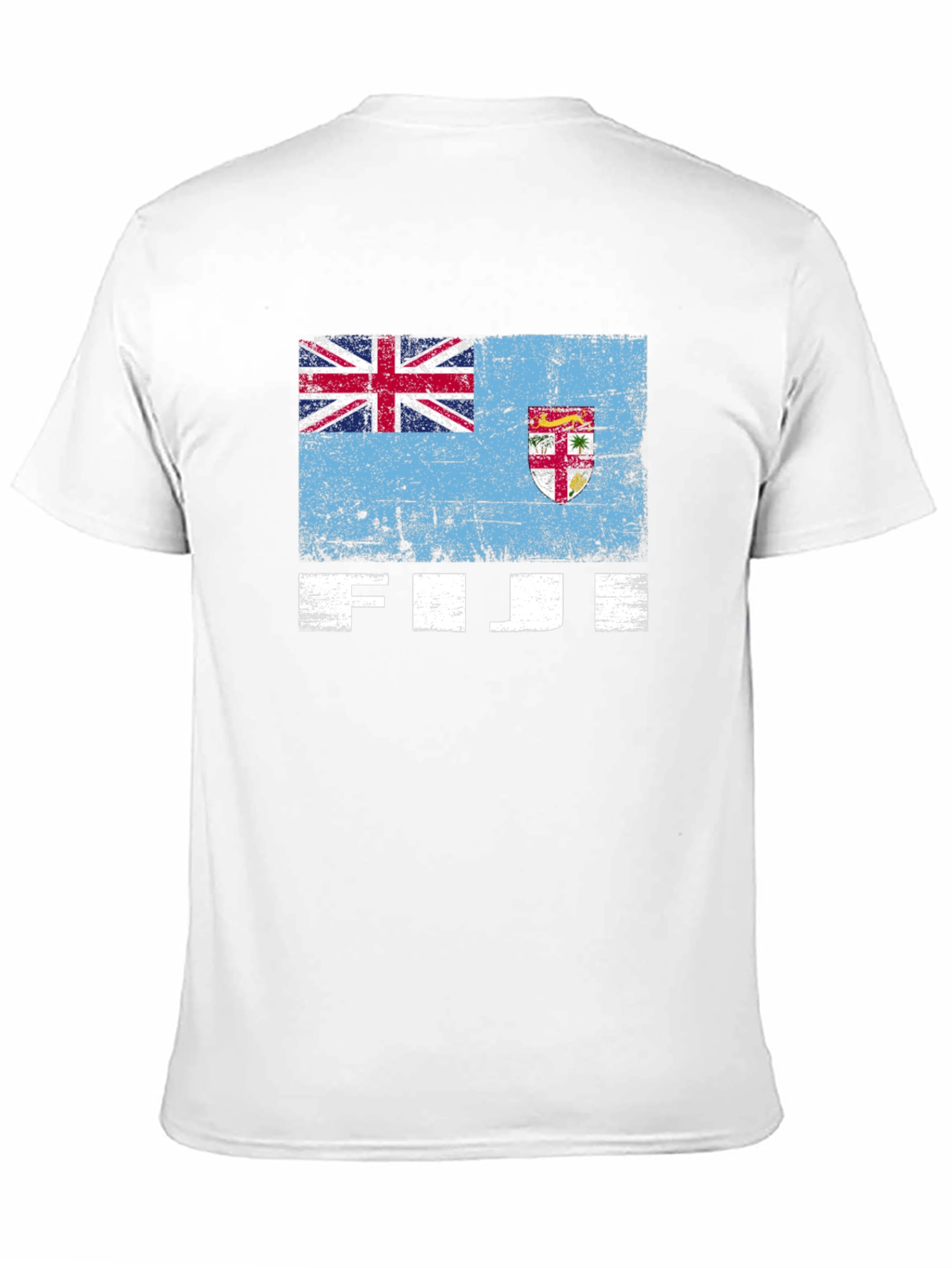 Fiji Flag Graphic Tee - Black Casual T-Shirt