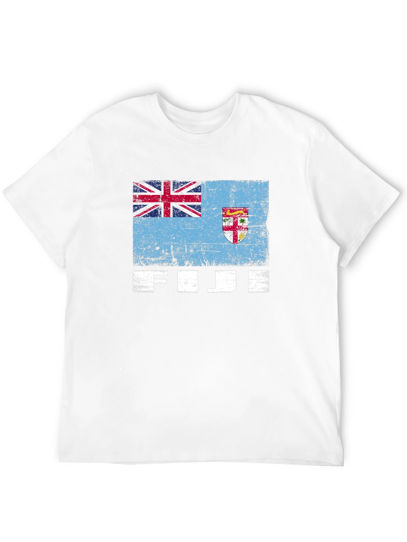 Fiji Flag Graphic Tee - Black Casual T-Shirt