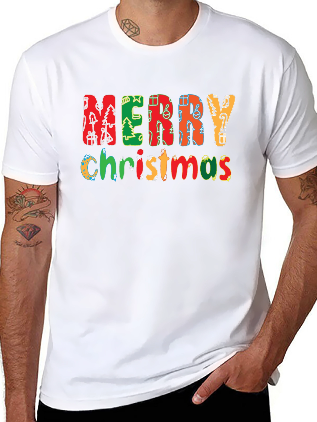 Merry Christmas Graphic Tee Holiday Shirt