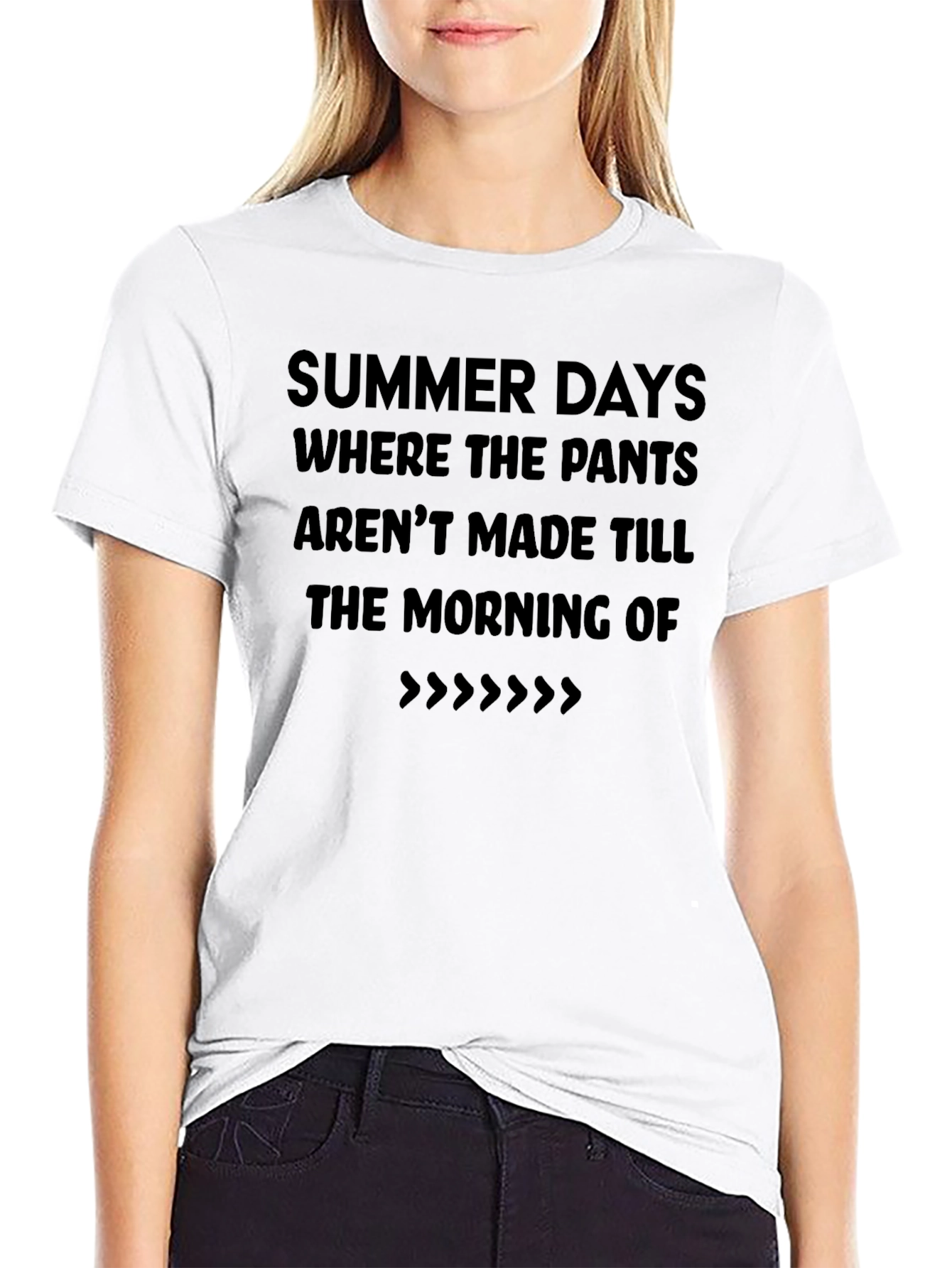 Summer Days T-Shirt - Casual Black Tee