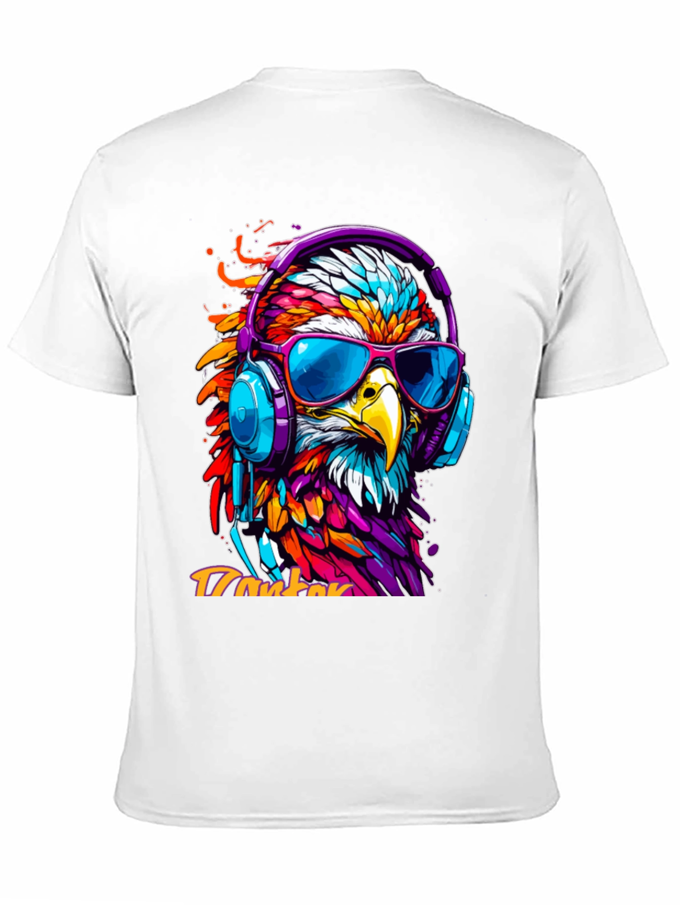 Cool Eagle Headphones Graphic Tee