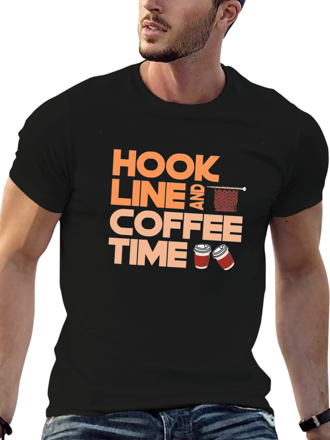 Hook Line & Coffee Time T-Shirt