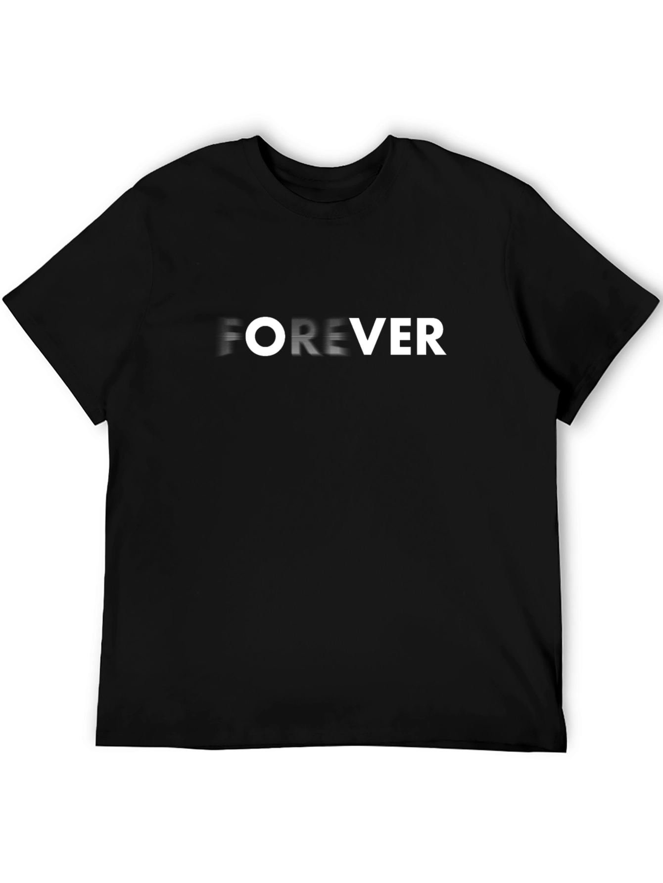 Forever Graphic Tee - Black Casual T-Shirt