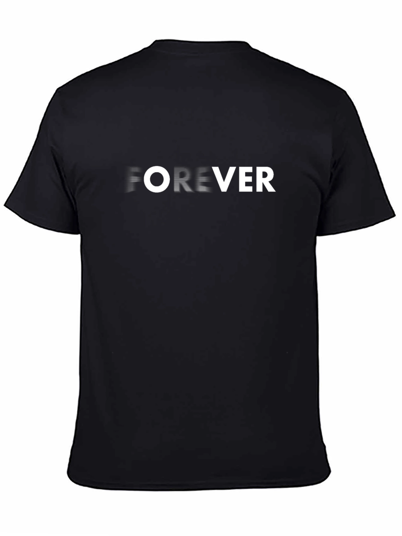 Forever Graphic Tee - Black Casual T-Shirt