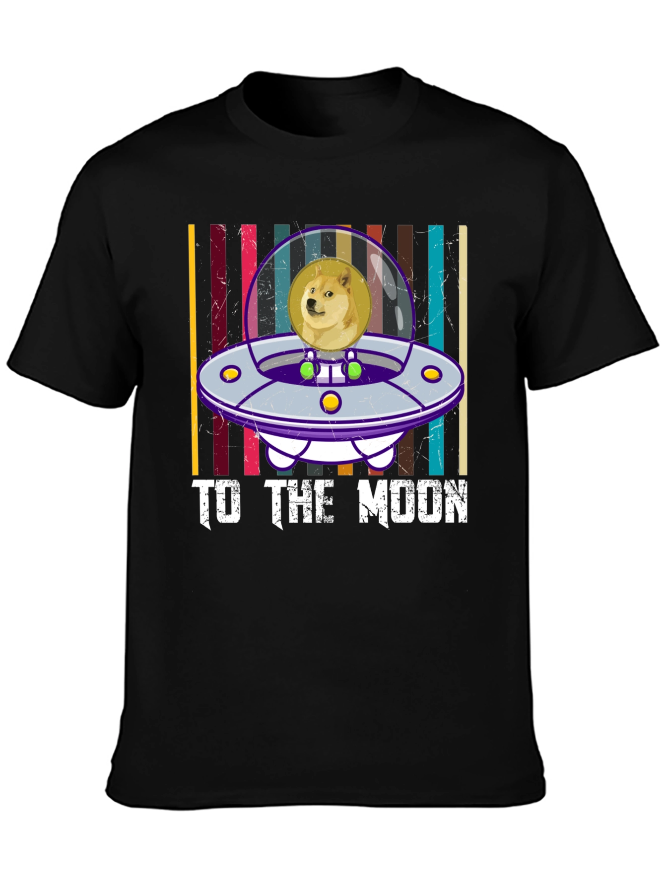 Doge To The Moon UFO Graphic Tee