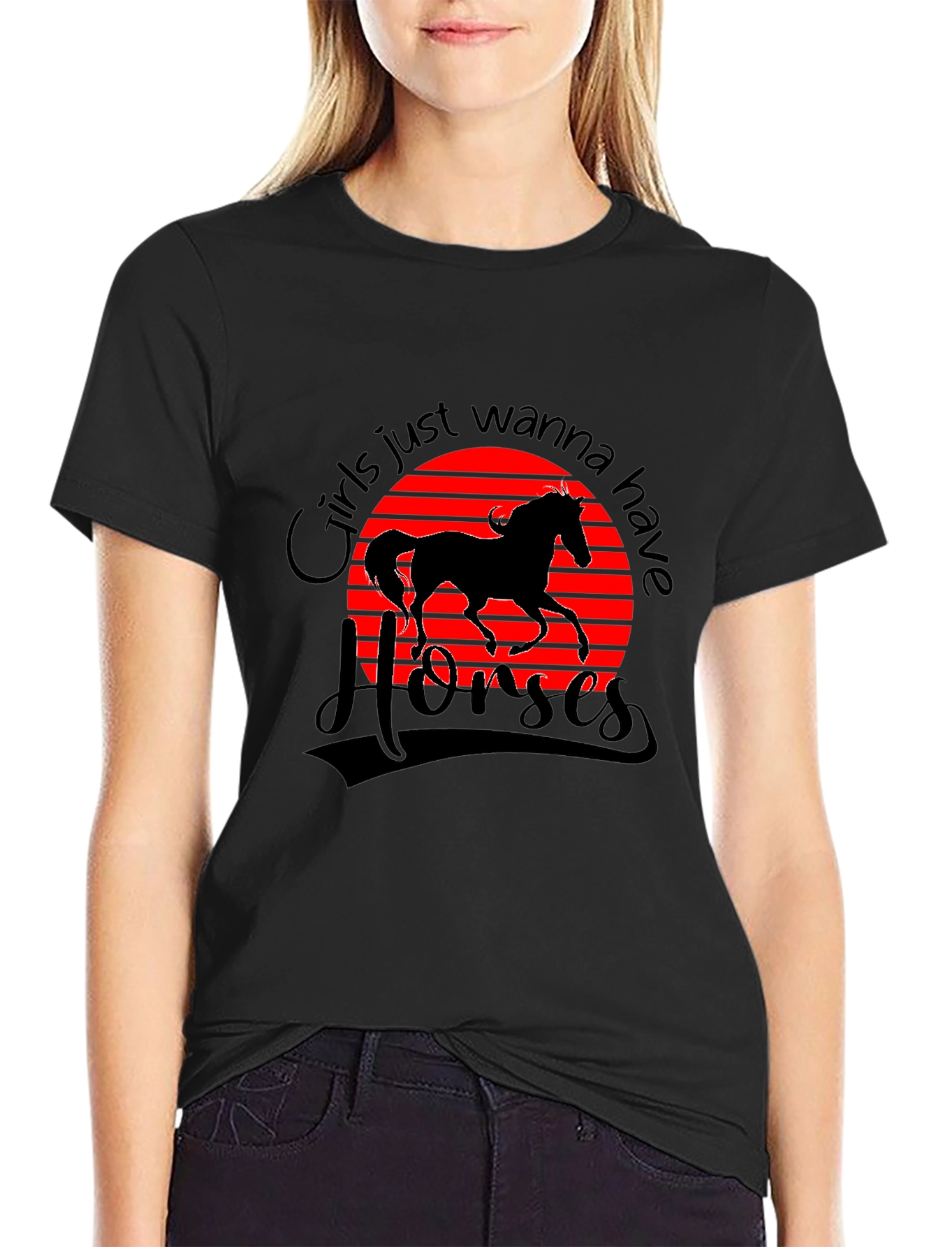 Girls Just Wanna Have Horses T-Shirt