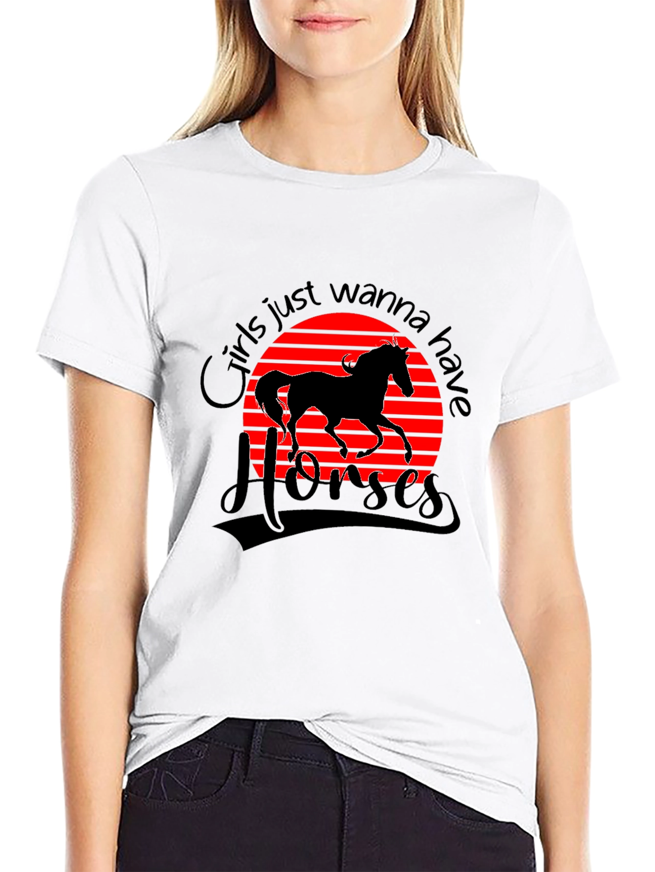 Girls Just Wanna Have Horses T-Shirt