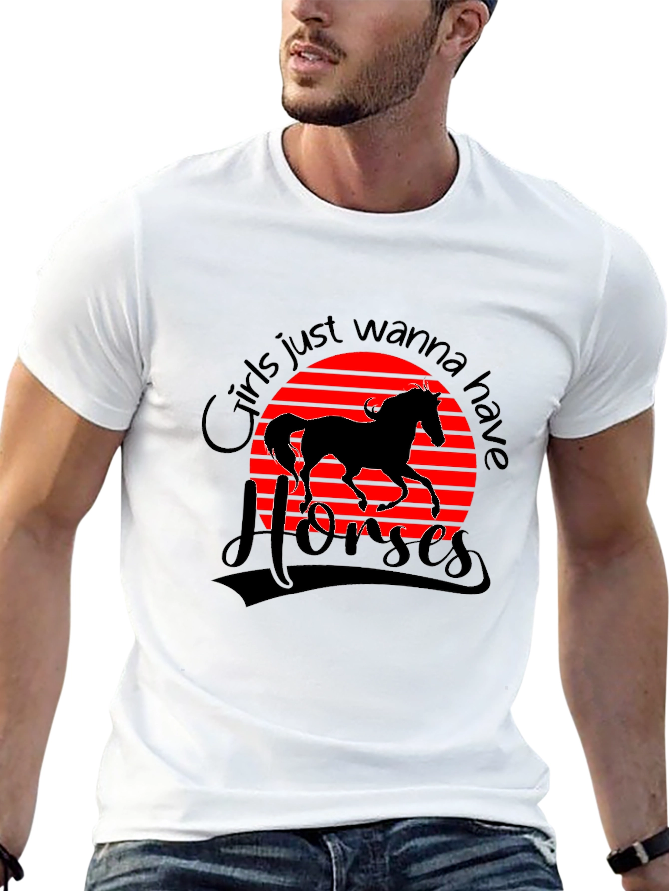 Girls Just Wanna Have Horses T-Shirt