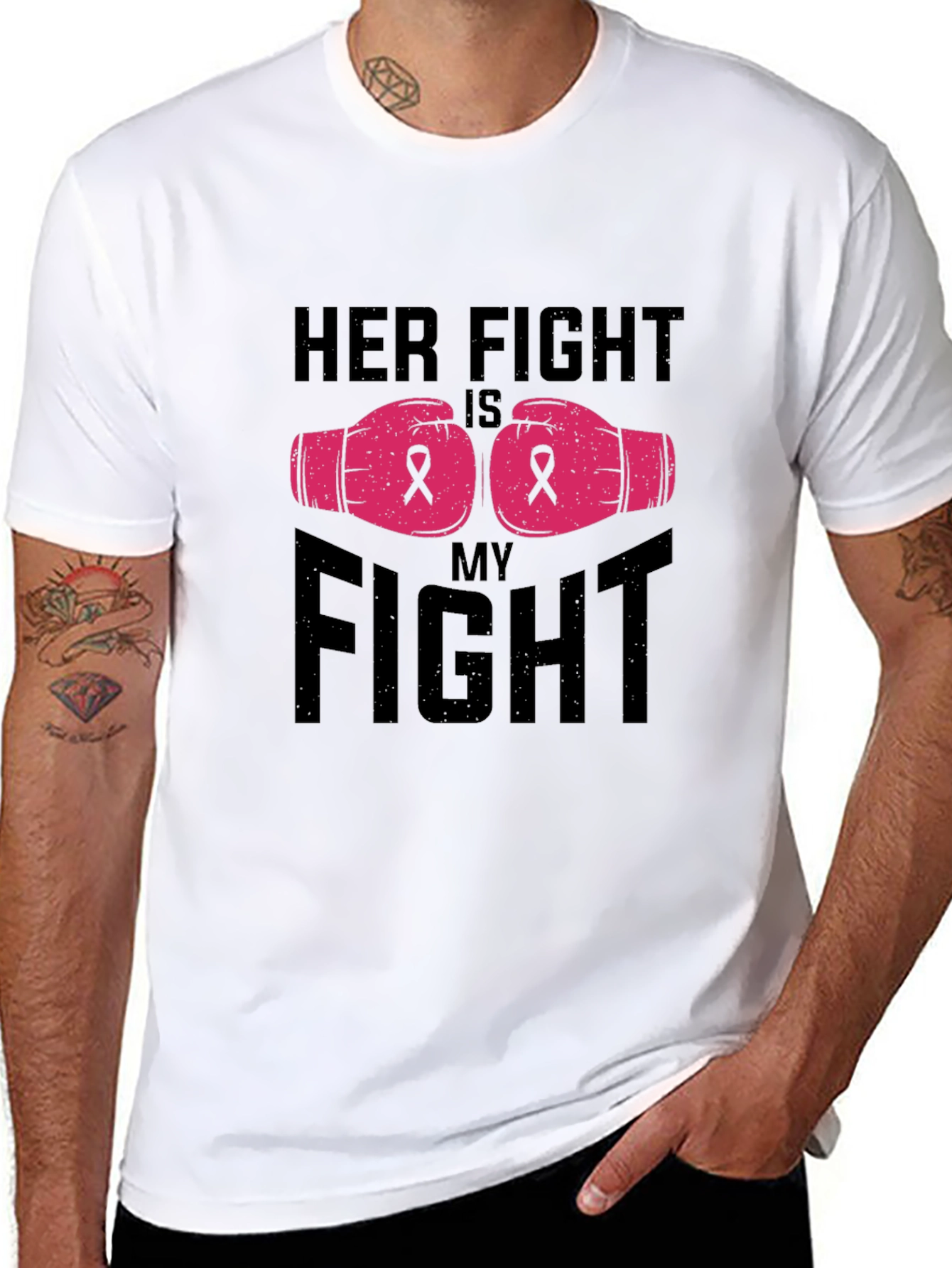 Her Fight Is My Fight Breast Cancer Awareness T-Shirt