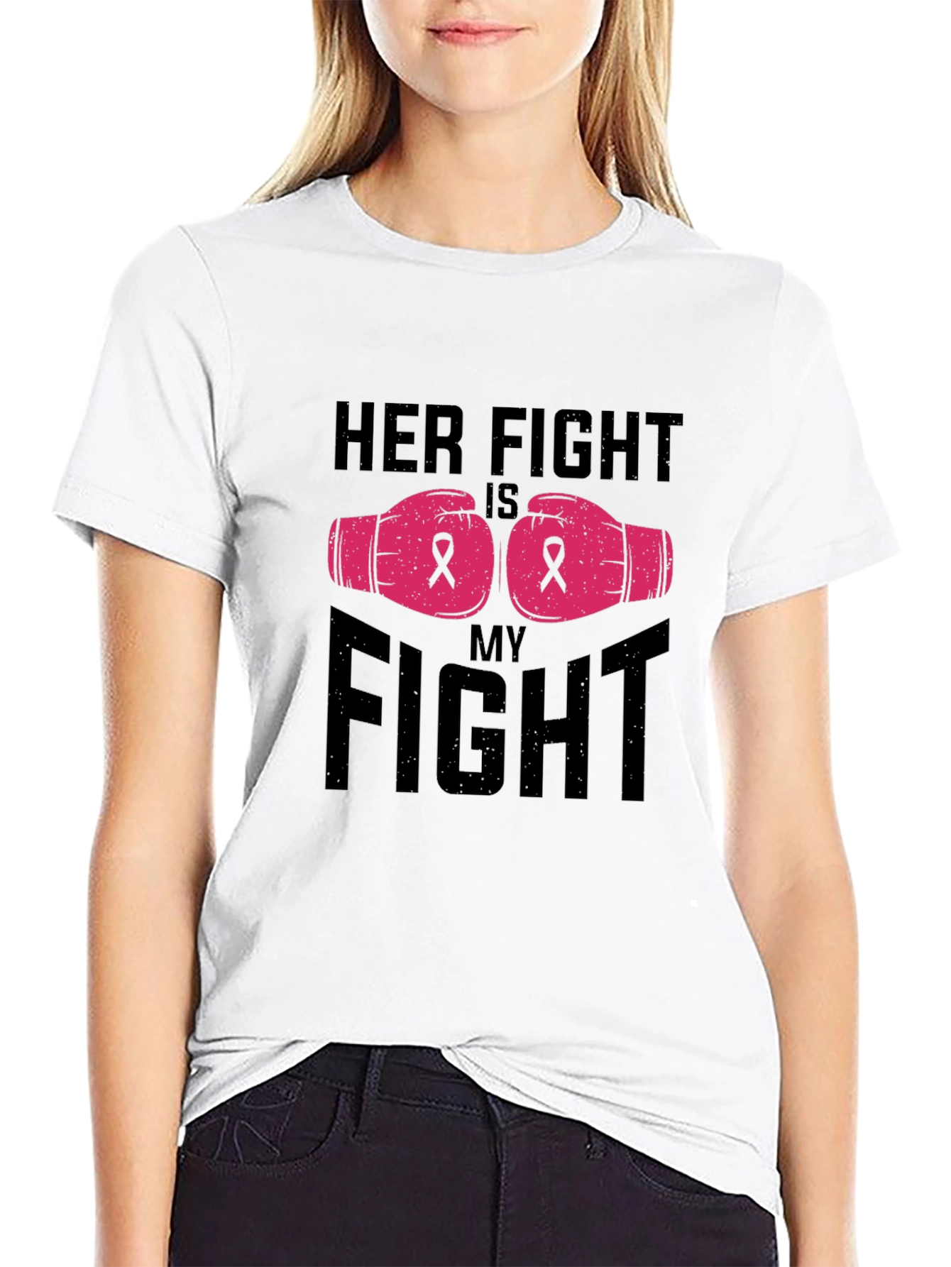 Her Fight Is My Fight Breast Cancer Awareness T-Shirt