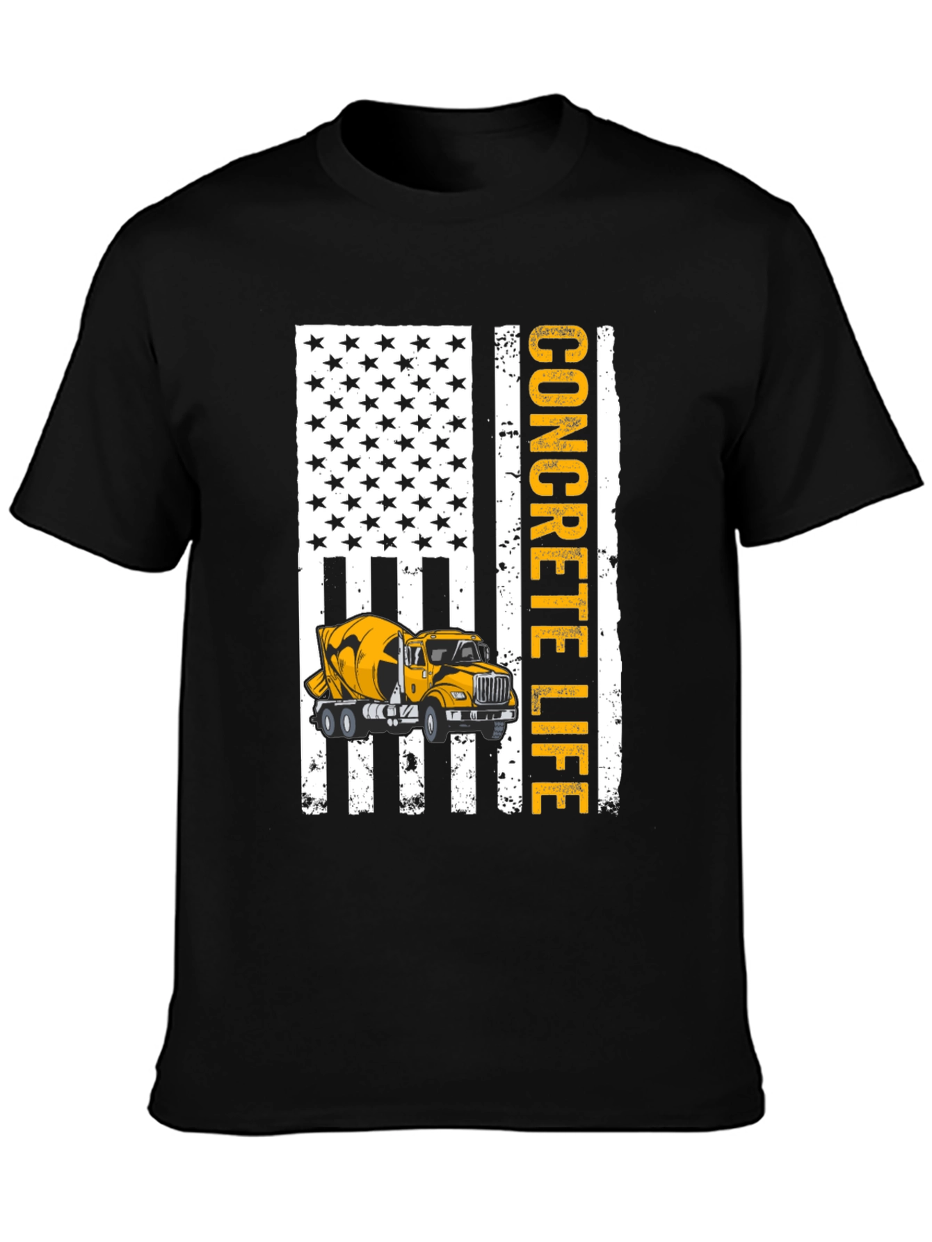 Concrete Life American Flag T-Shirt
