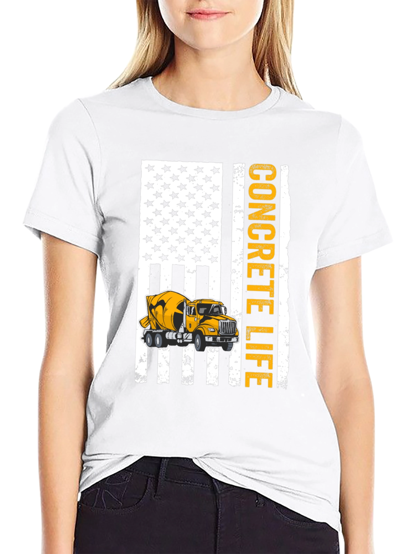Concrete Life American Flag T-Shirt