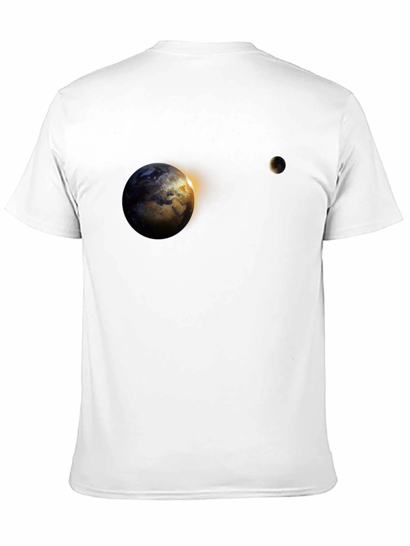 Earth & Moon Graphic Tee - Black