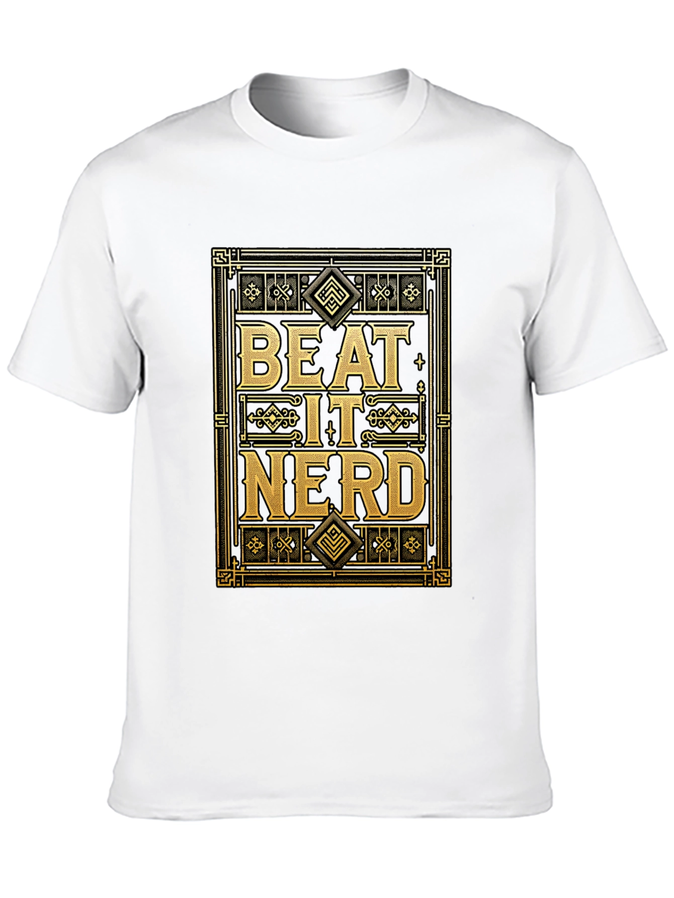 Beat It Nerd Graphic Tee - Bold Statement T-Shirt