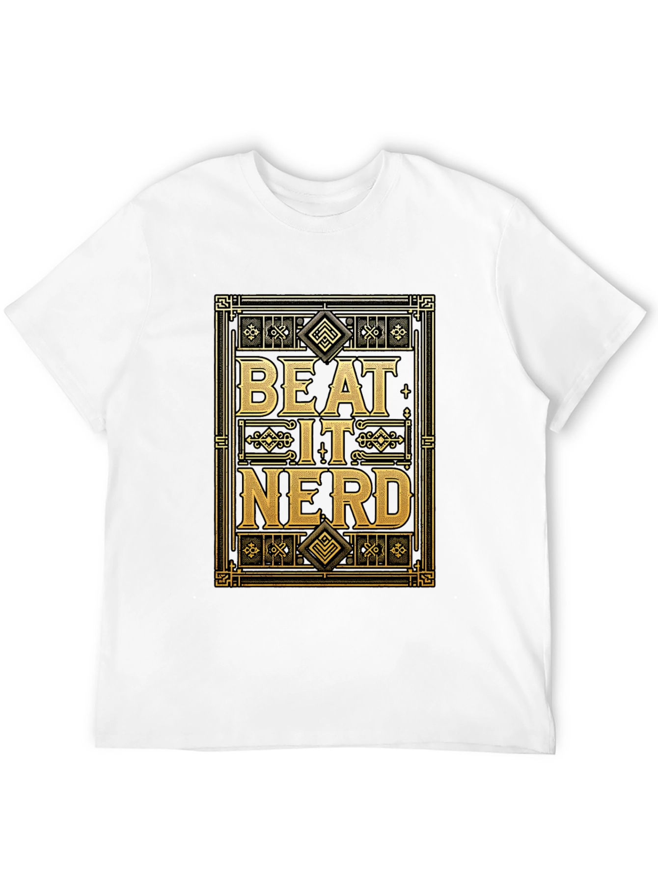 Beat It Nerd Graphic Tee - Bold Statement T-Shirt