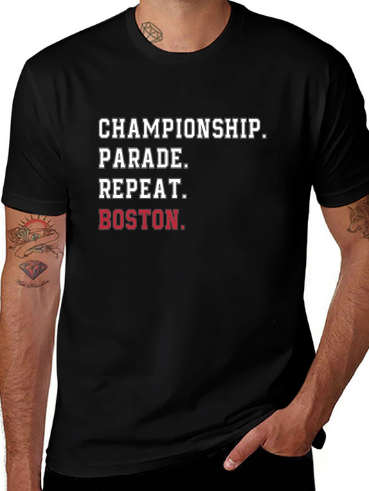 Boston Championship Parade Repeat T-Shirt