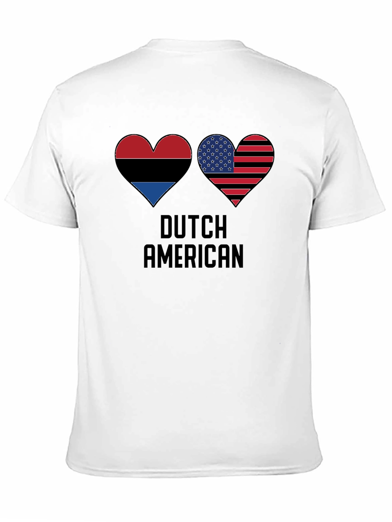 Dutch American Flag Heart T-Shirt