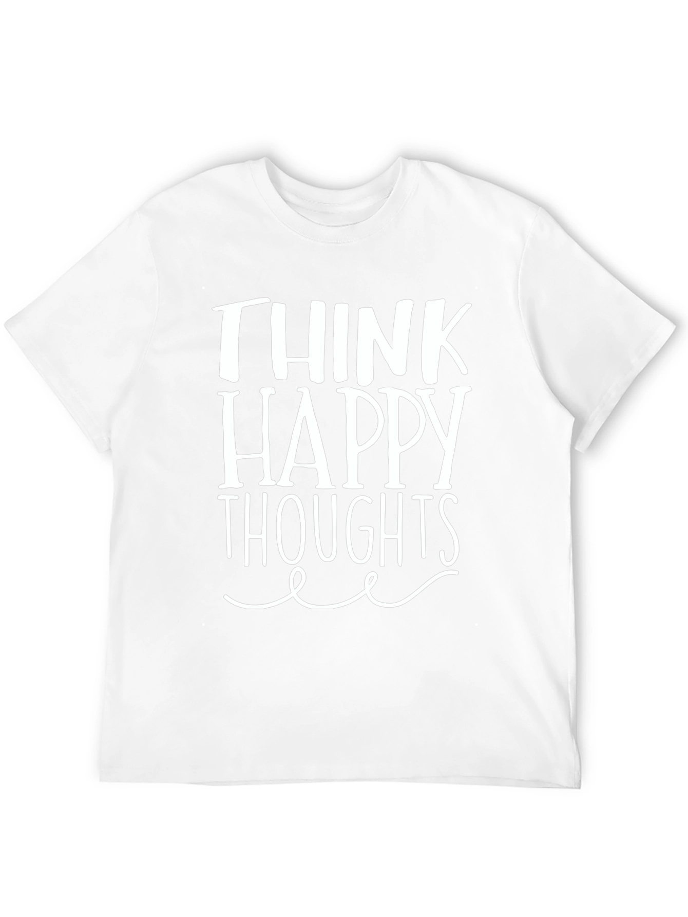 Think Happy Thoughts Graphic Tee - Black