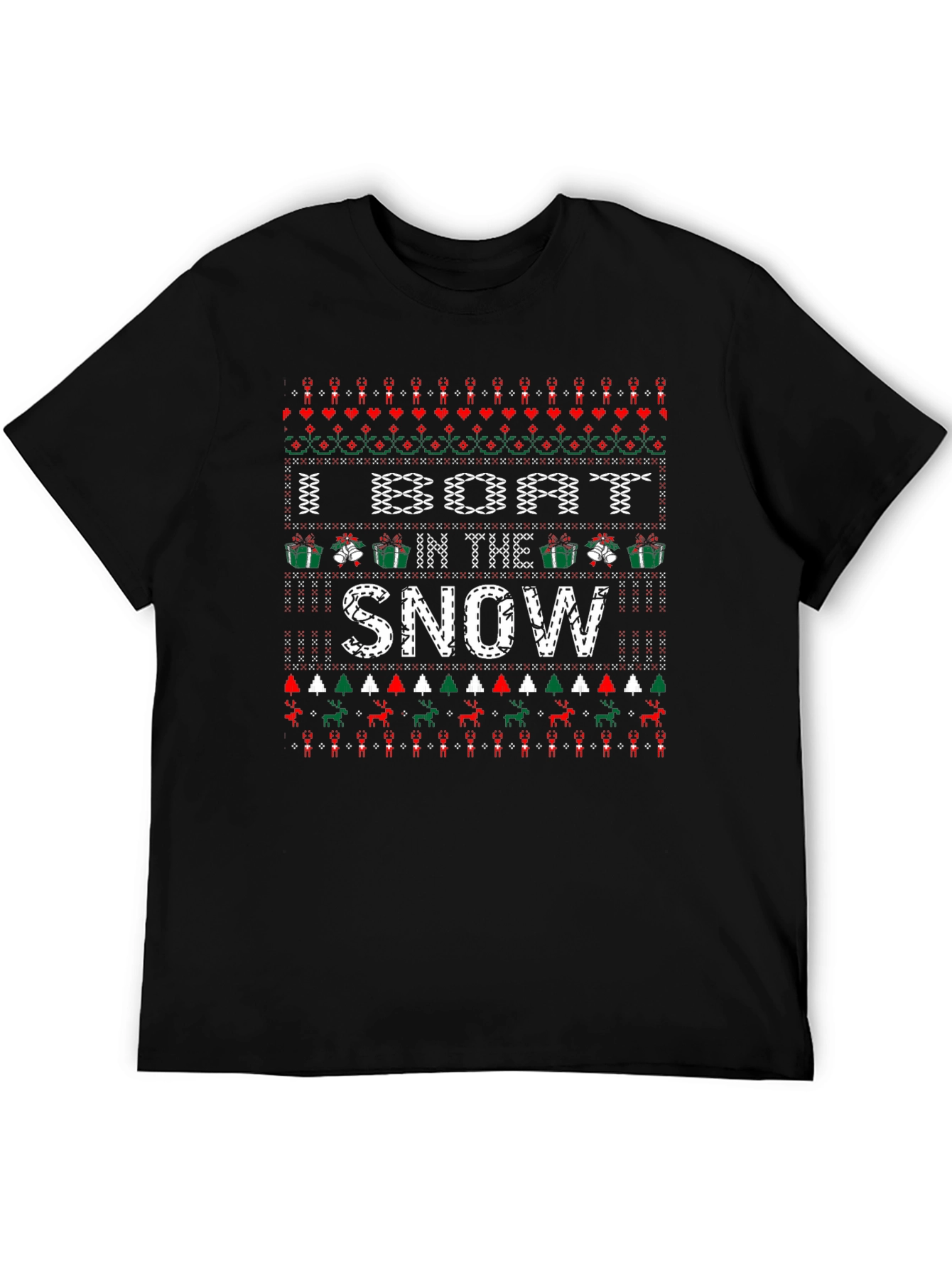 Funny Ugly Christmas Sweater Style T-Shirt