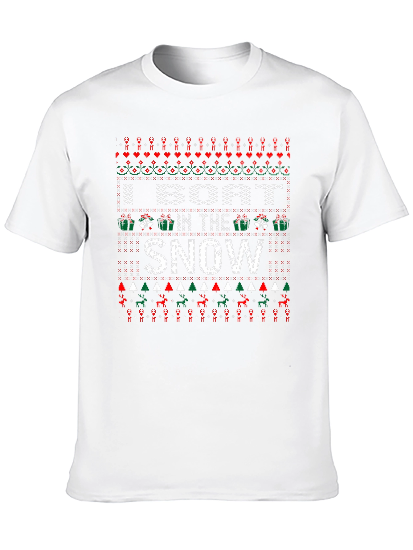 Funny Ugly Christmas Sweater Style T-Shirt