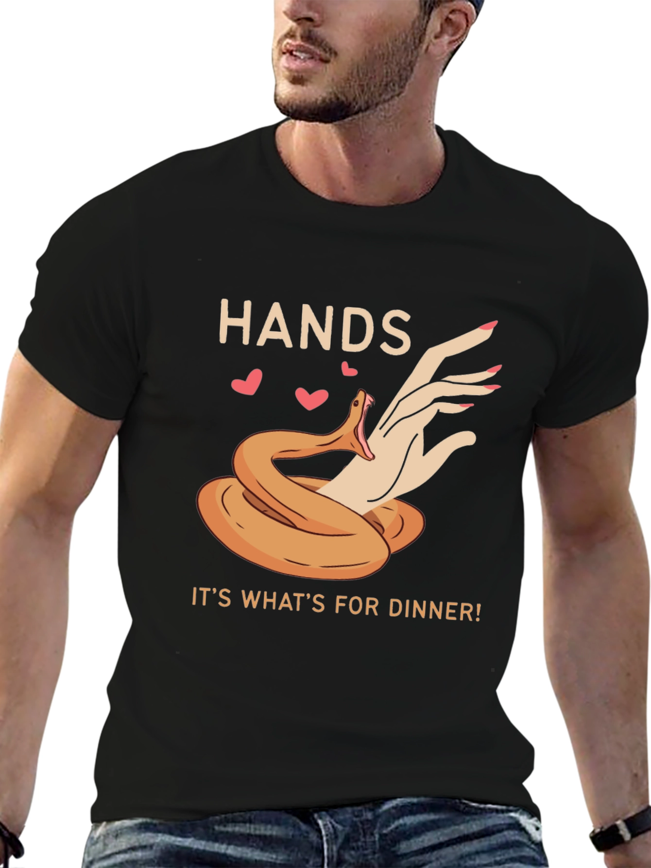 Hands for Dinner T-Shirt - Snake Graphic Tee