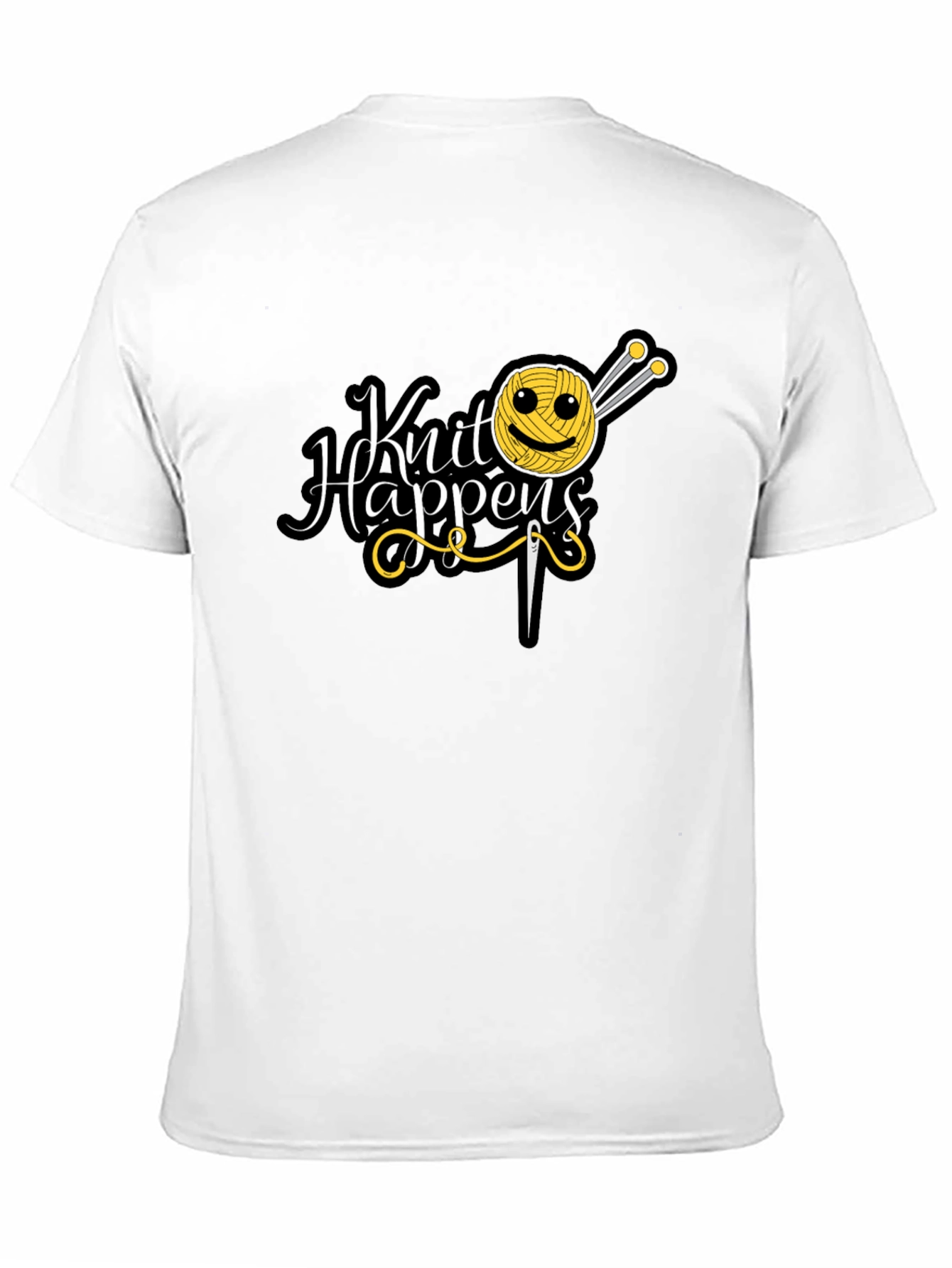 Knit Happens Graphic Tee - Knitting Lovers T-Shirt