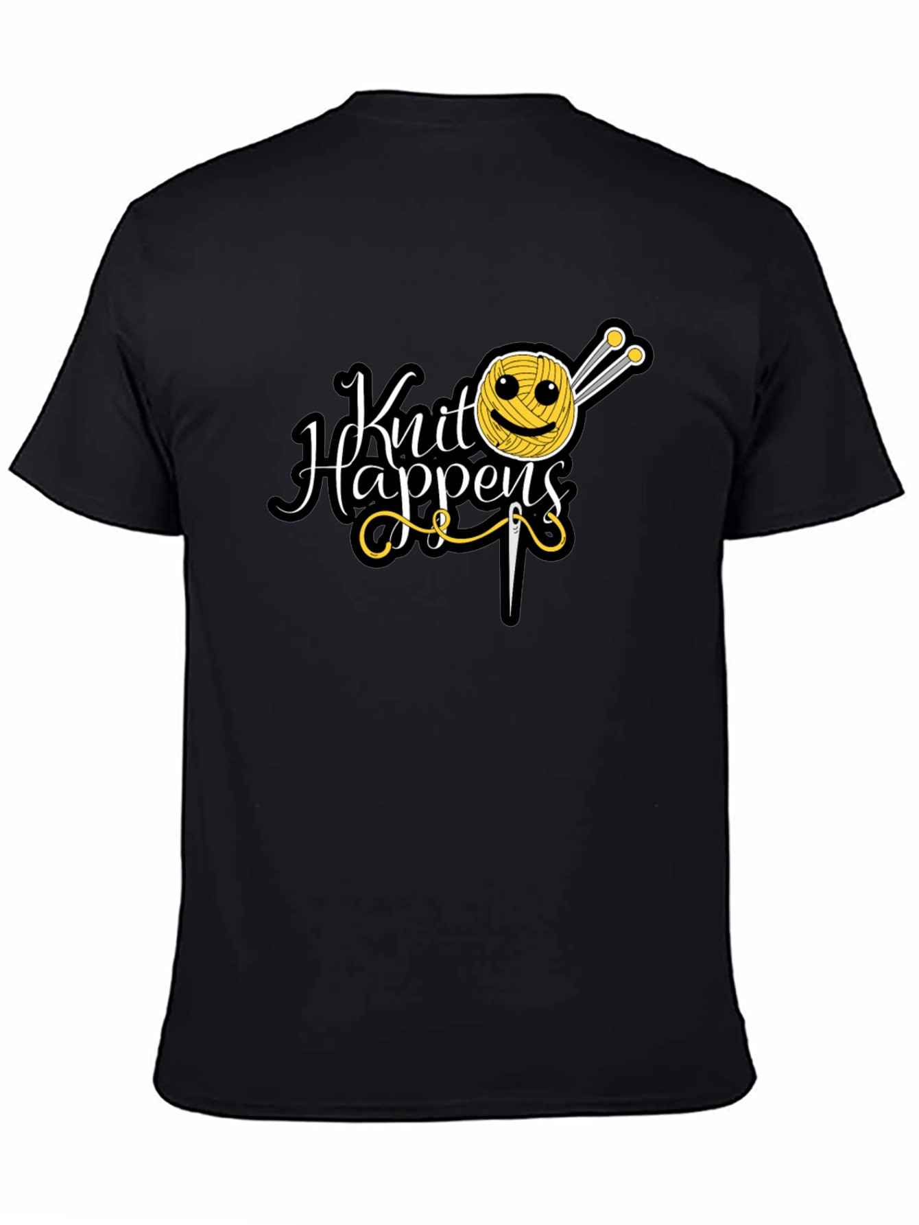 Knit Happens Graphic Tee - Knitting Lovers T-Shirt