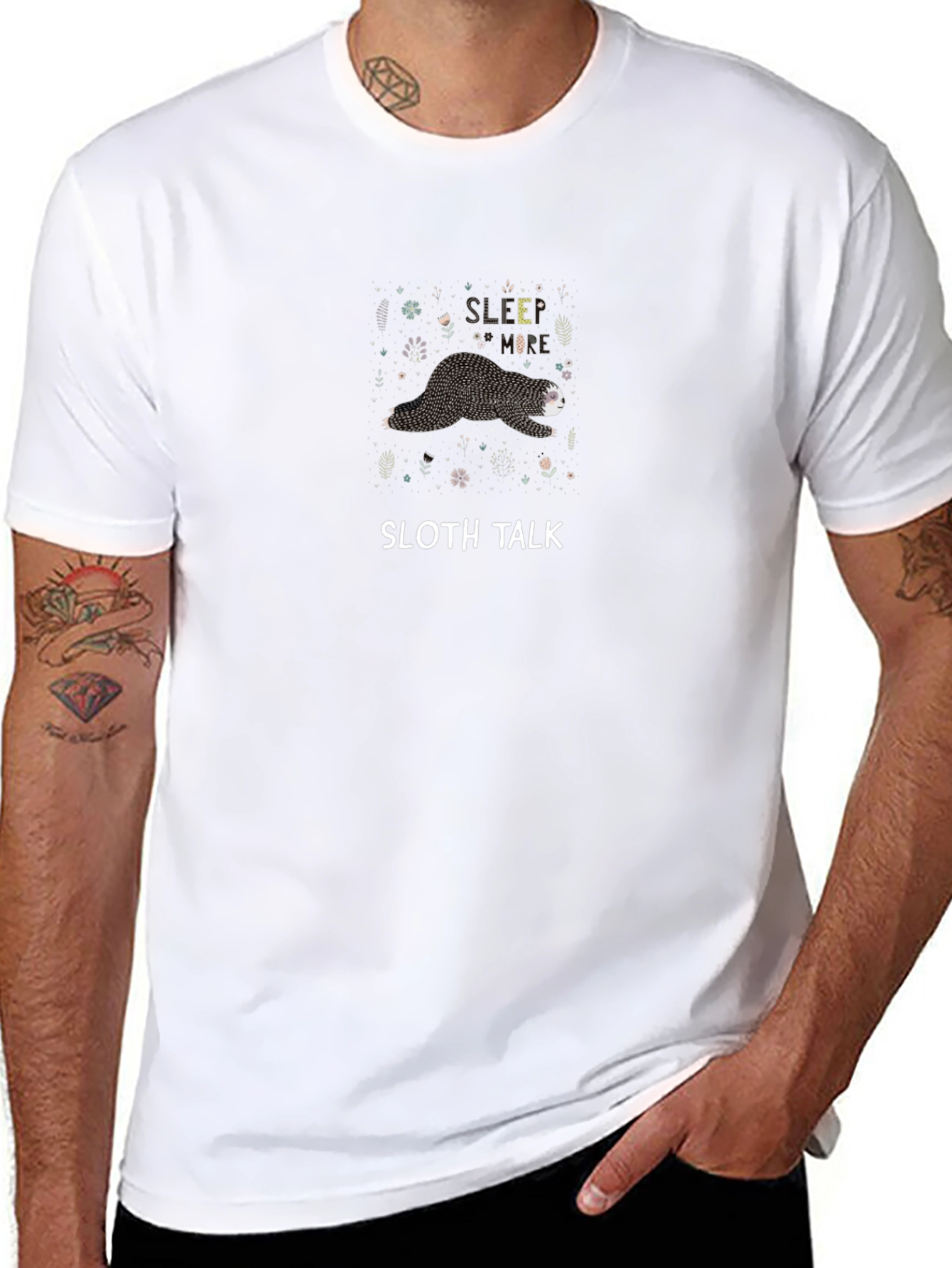 Sloth Talk Graphic Tee - Sleepy Style