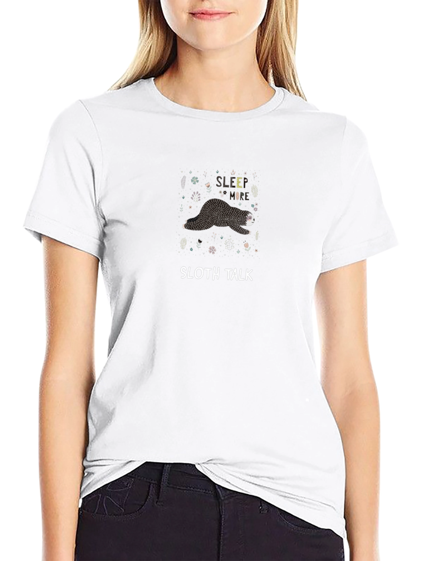 Sloth Talk Graphic Tee - Sleepy Style