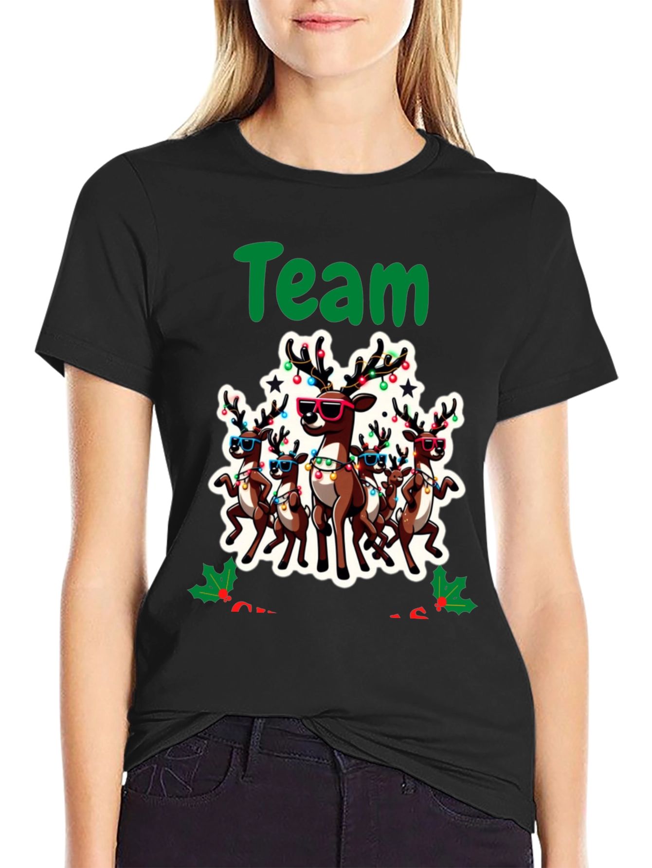 Team Reindeer Holiday Graphic Tee