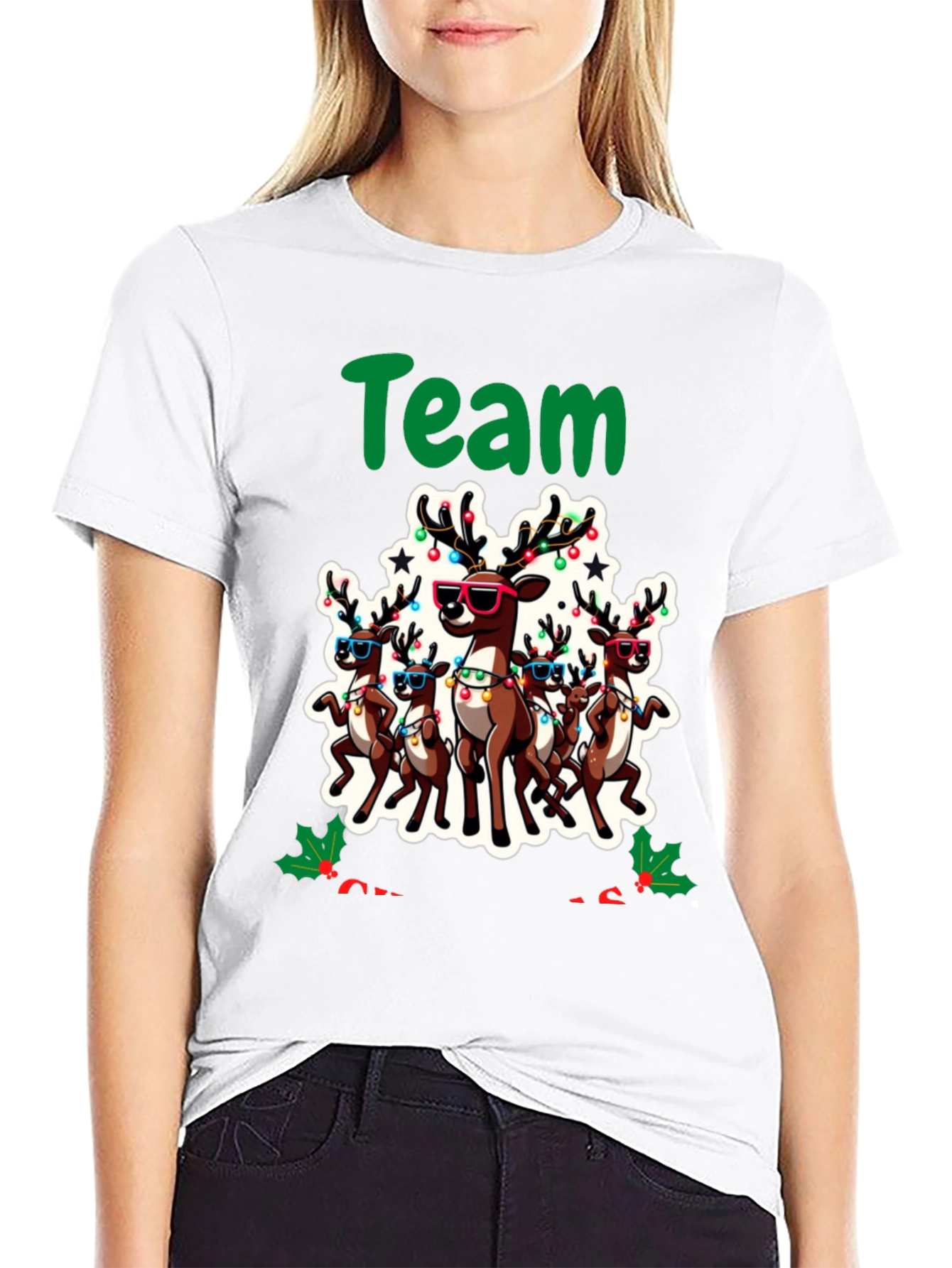 Team Reindeer Holiday Graphic Tee