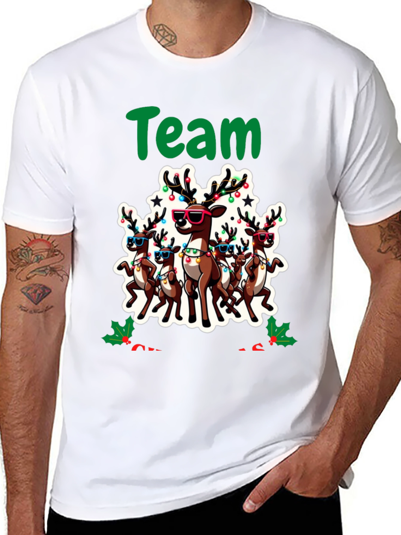 Team Reindeer Holiday Graphic Tee