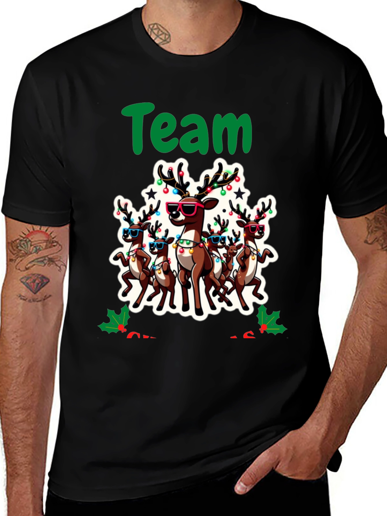 Team Reindeer Holiday Graphic Tee