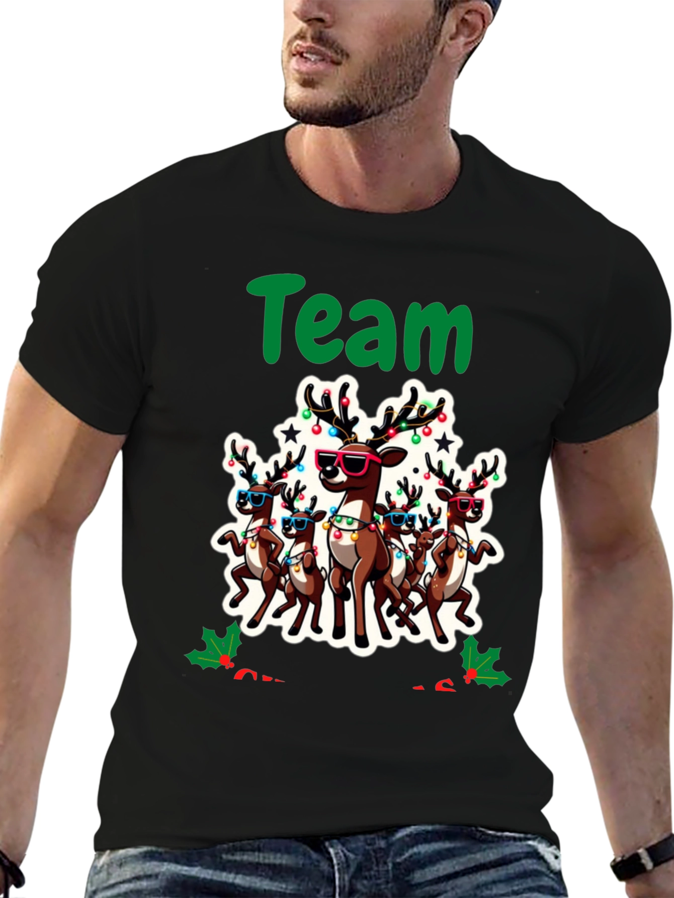 Team Reindeer Holiday Graphic Tee