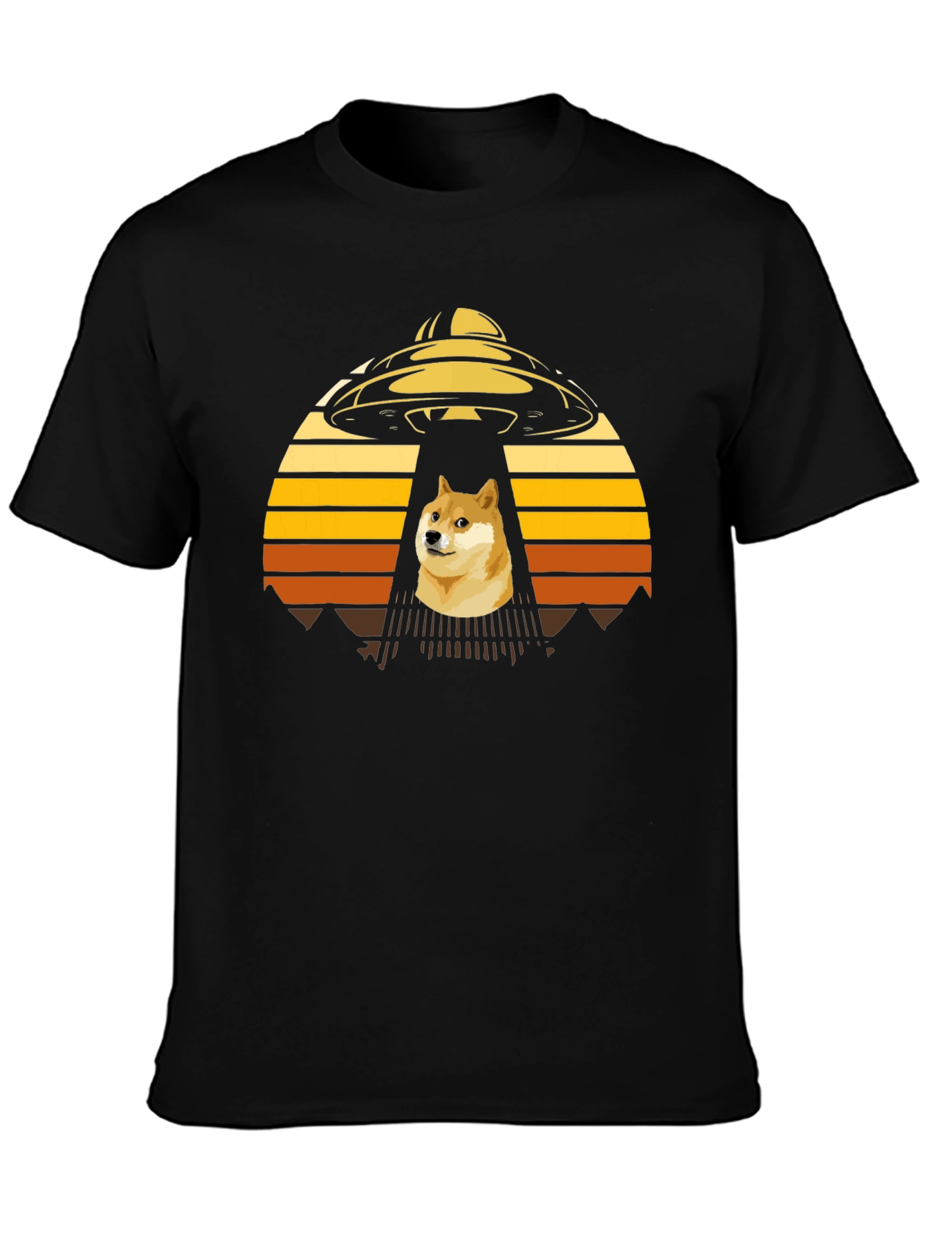Dogecoin UFO Abduction T-Shirt - Crypto Meme Tee