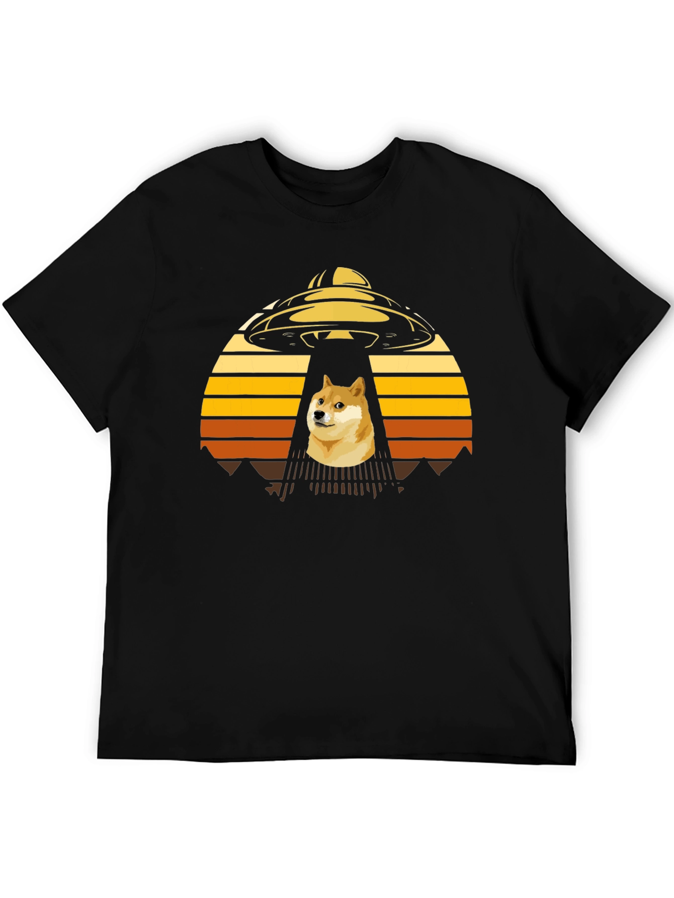 Dogecoin UFO Abduction T-Shirt - Crypto Meme Tee