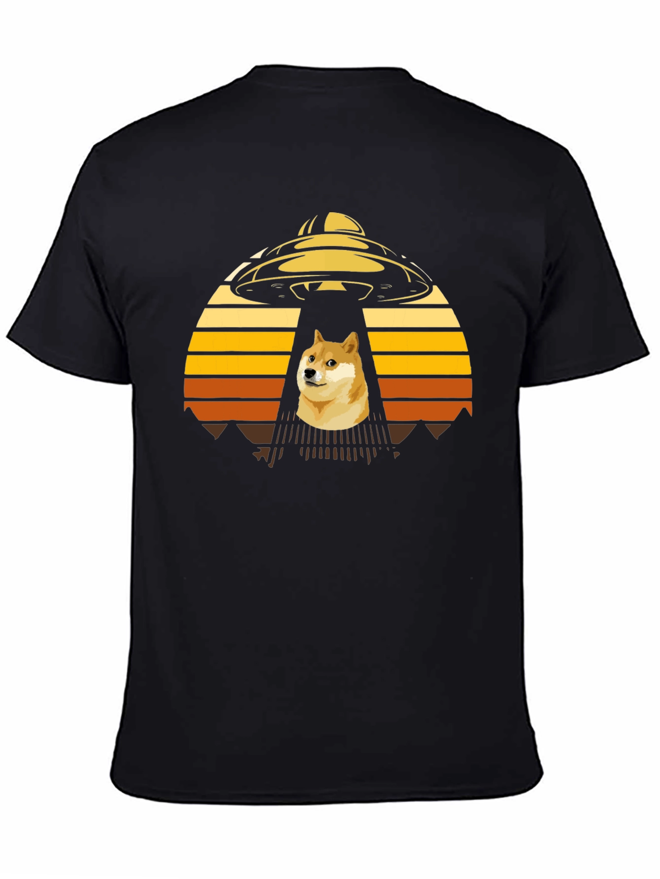 Dogecoin UFO Abduction T-Shirt - Crypto Meme Tee