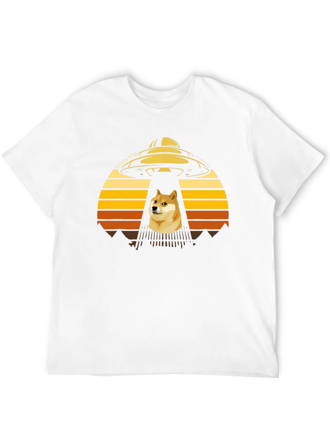 Dogecoin UFO Abduction T-Shirt - Crypto Meme Tee