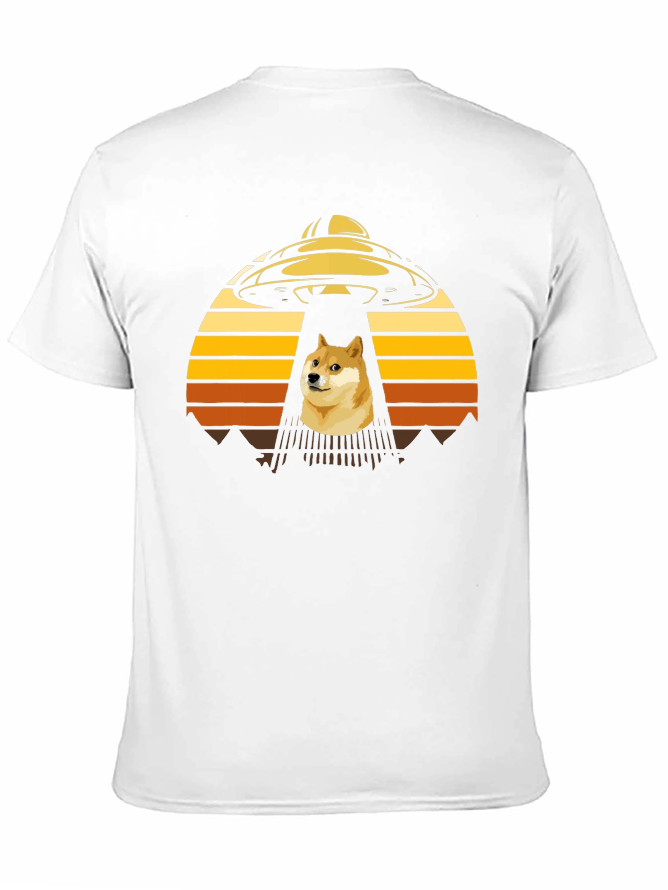 Dogecoin UFO Abduction T-Shirt - Crypto Meme Tee