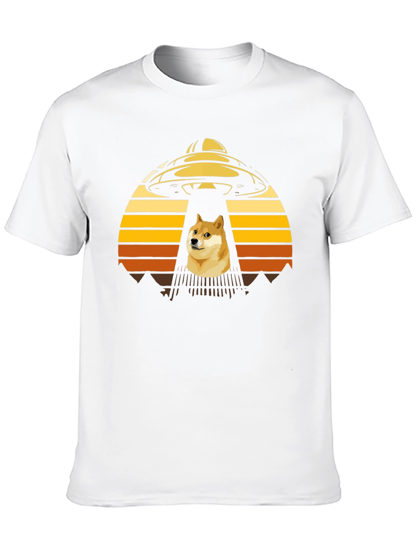 Dogecoin UFO Abduction T-Shirt - Crypto Meme Tee