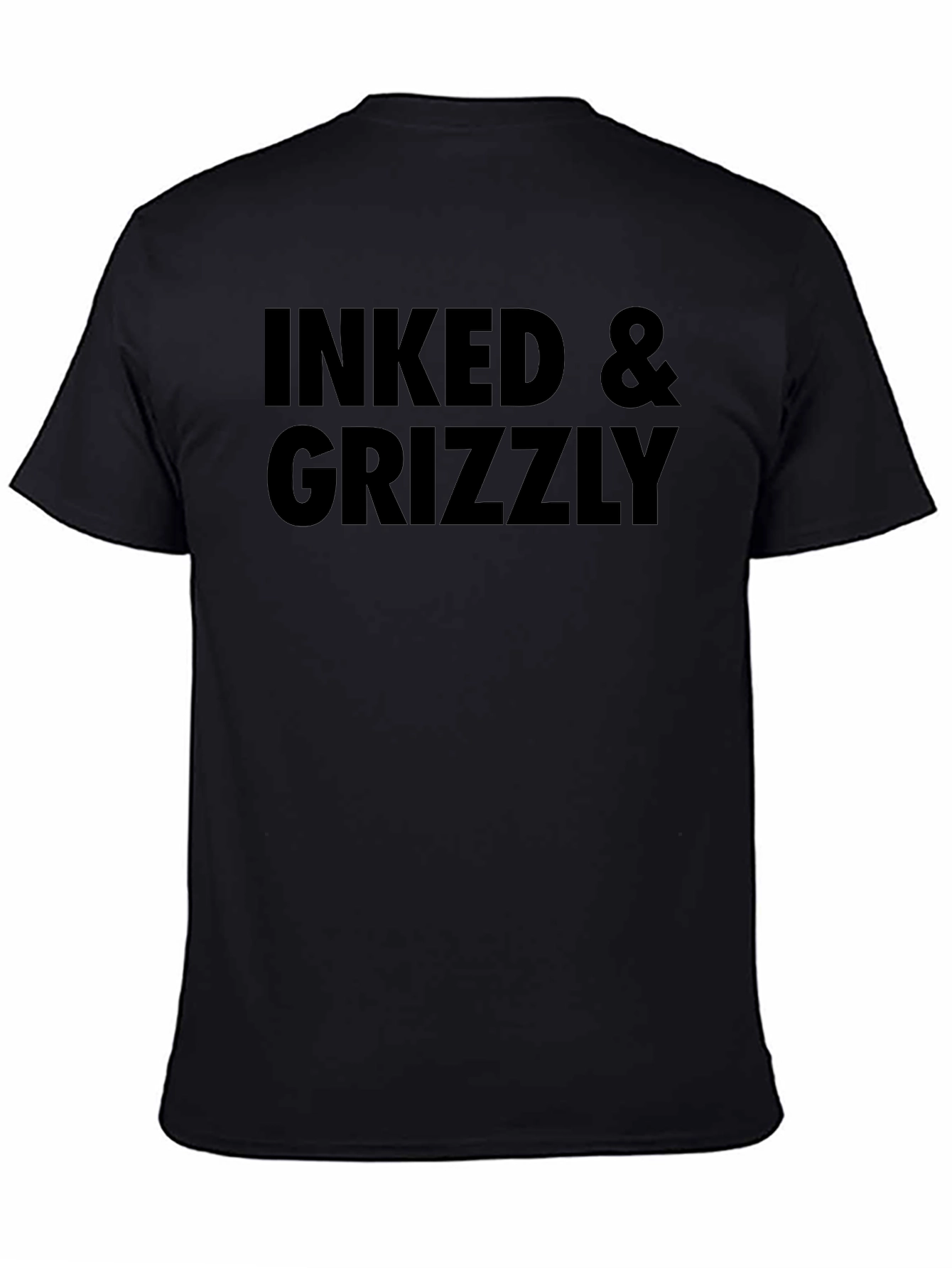 Inked & Grizzly Black Graphic Tee