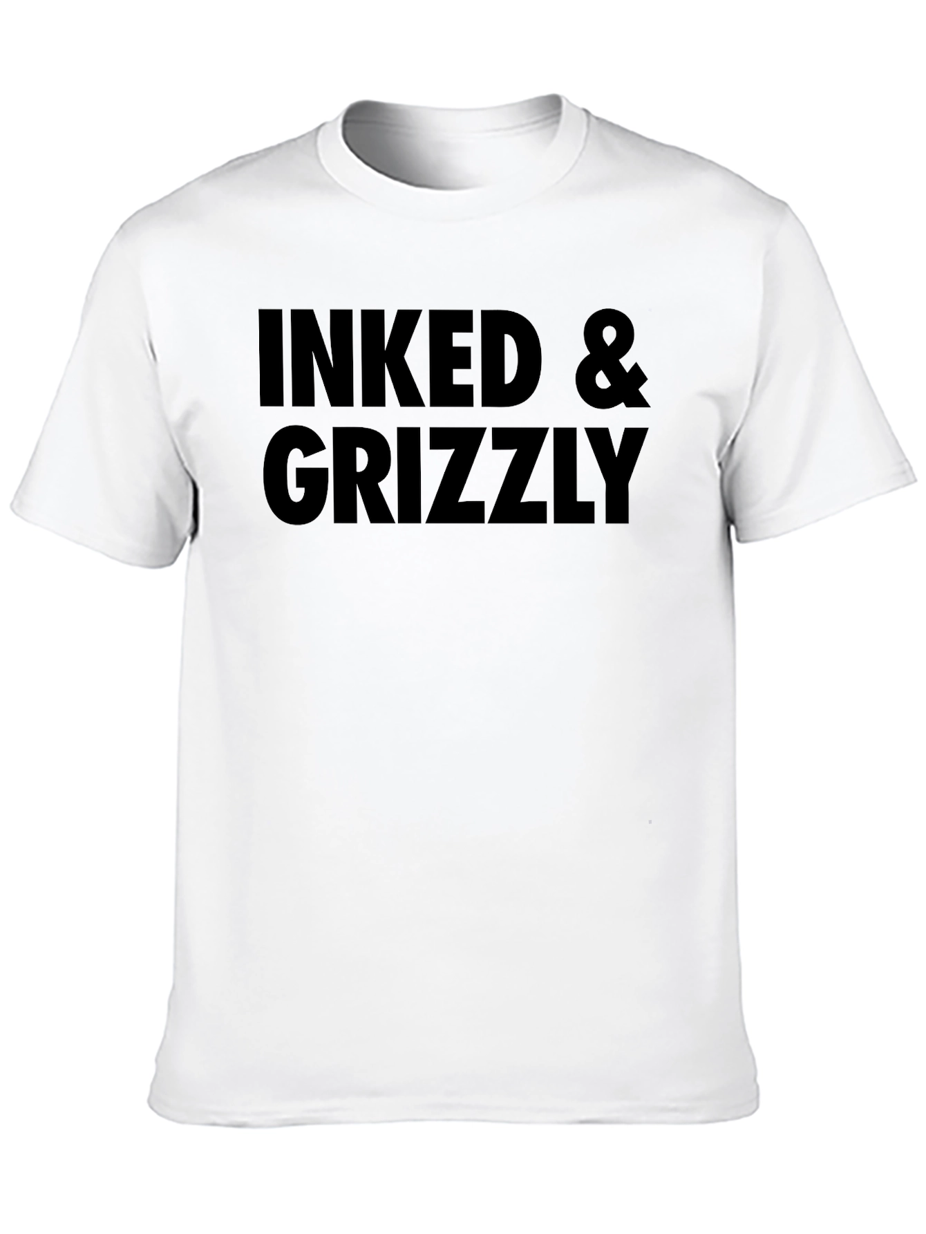 Inked & Grizzly Black Graphic Tee