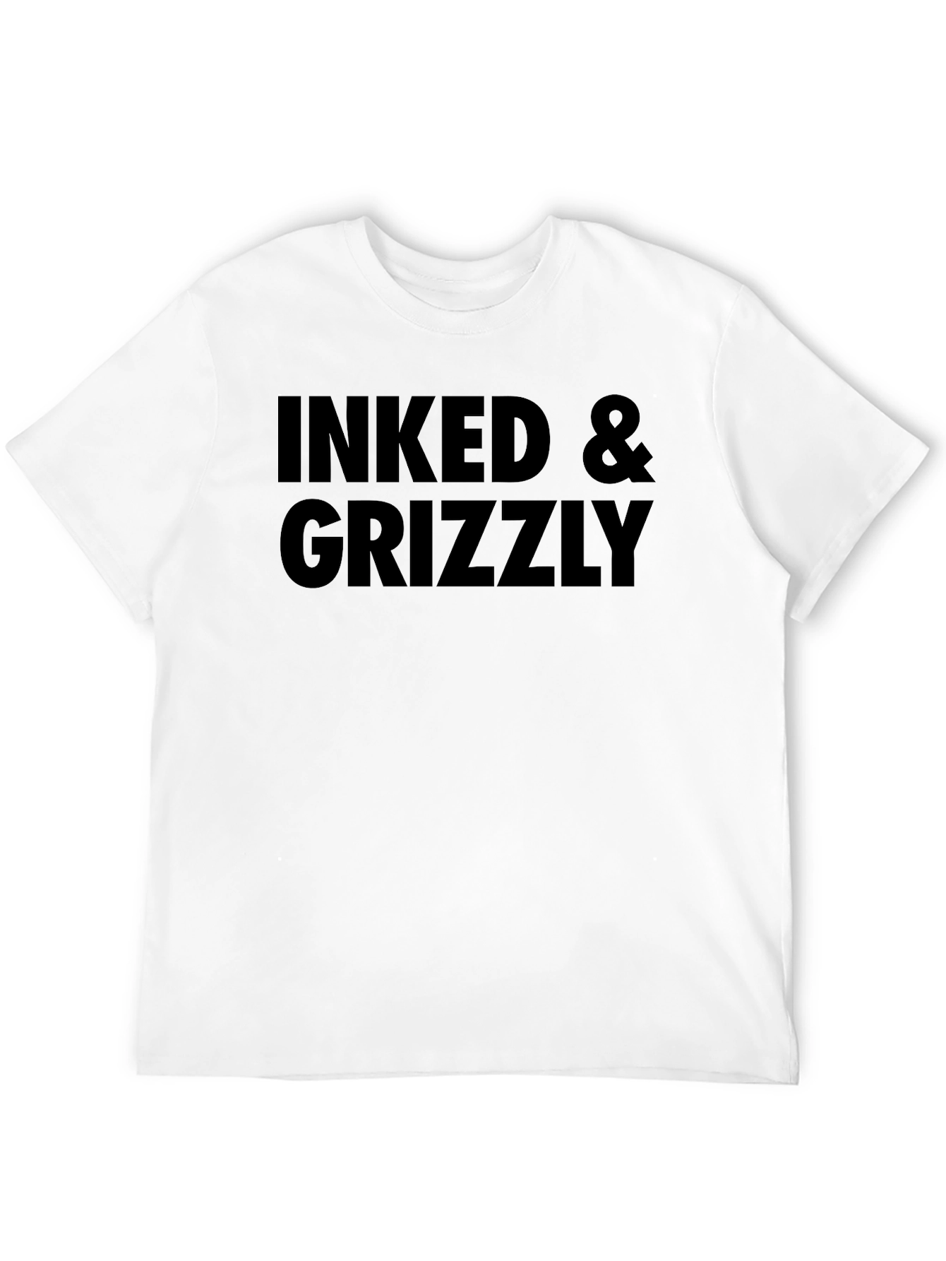 Inked & Grizzly Black Graphic Tee